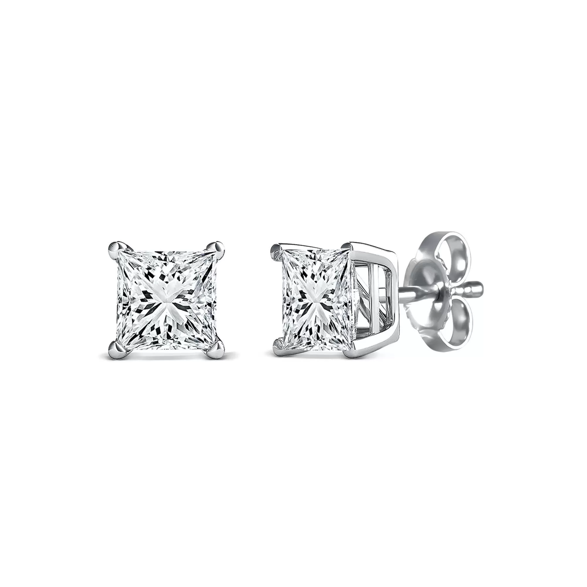 Earrings^* 1 Ct. Tw. Diamond 4-Prong Stud Earrings In 14K Gold