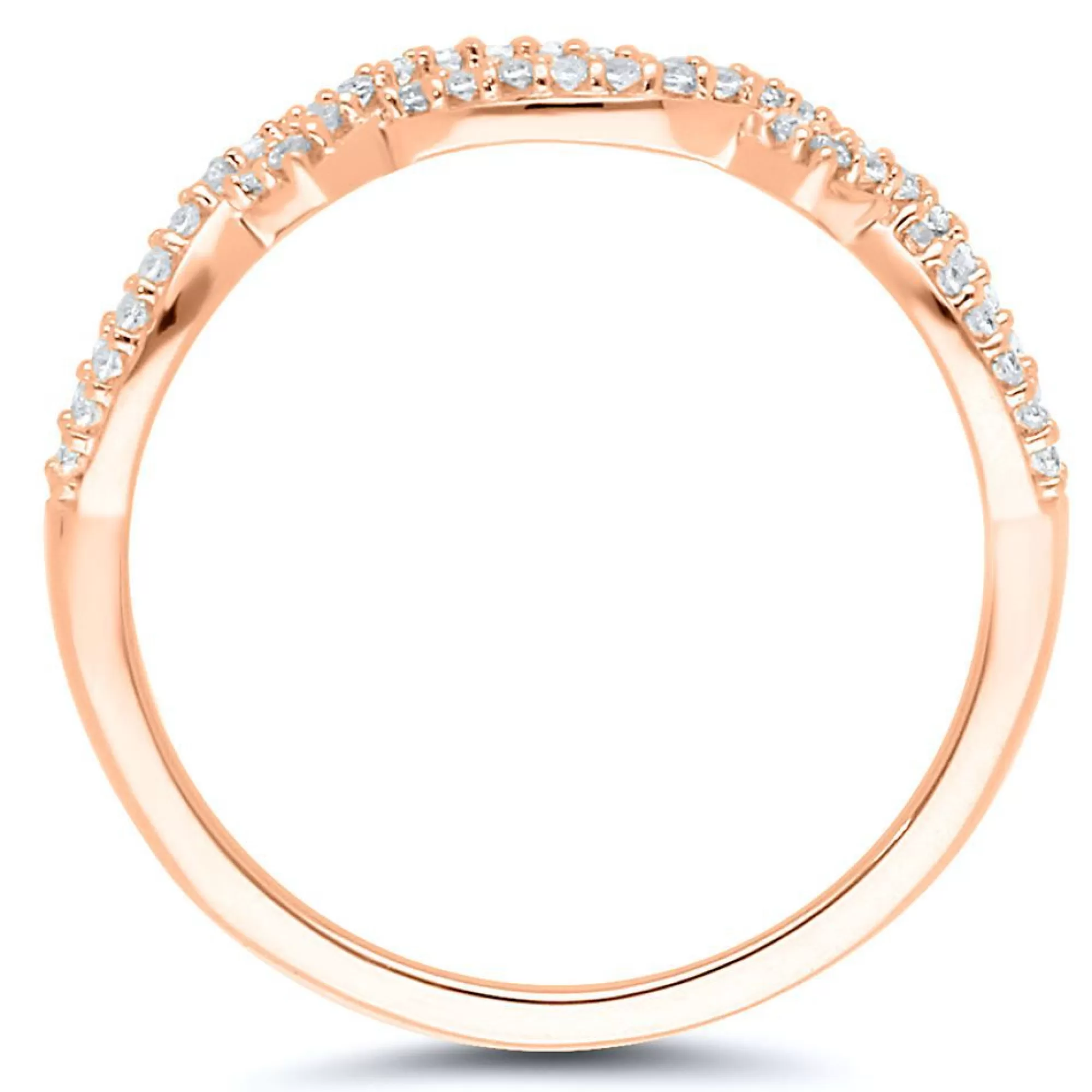 Rings^Layering & Stacking 1/7 Ct. Tw. Diamond Ring In 10K Rose Gold