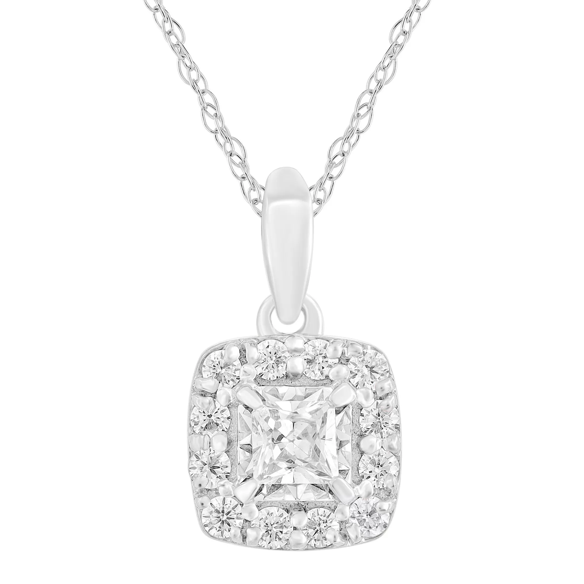 Necklaces & Pendants^* 1/2 Ct. Tw. Diamond Solitaire Pendant In 10K White Gold