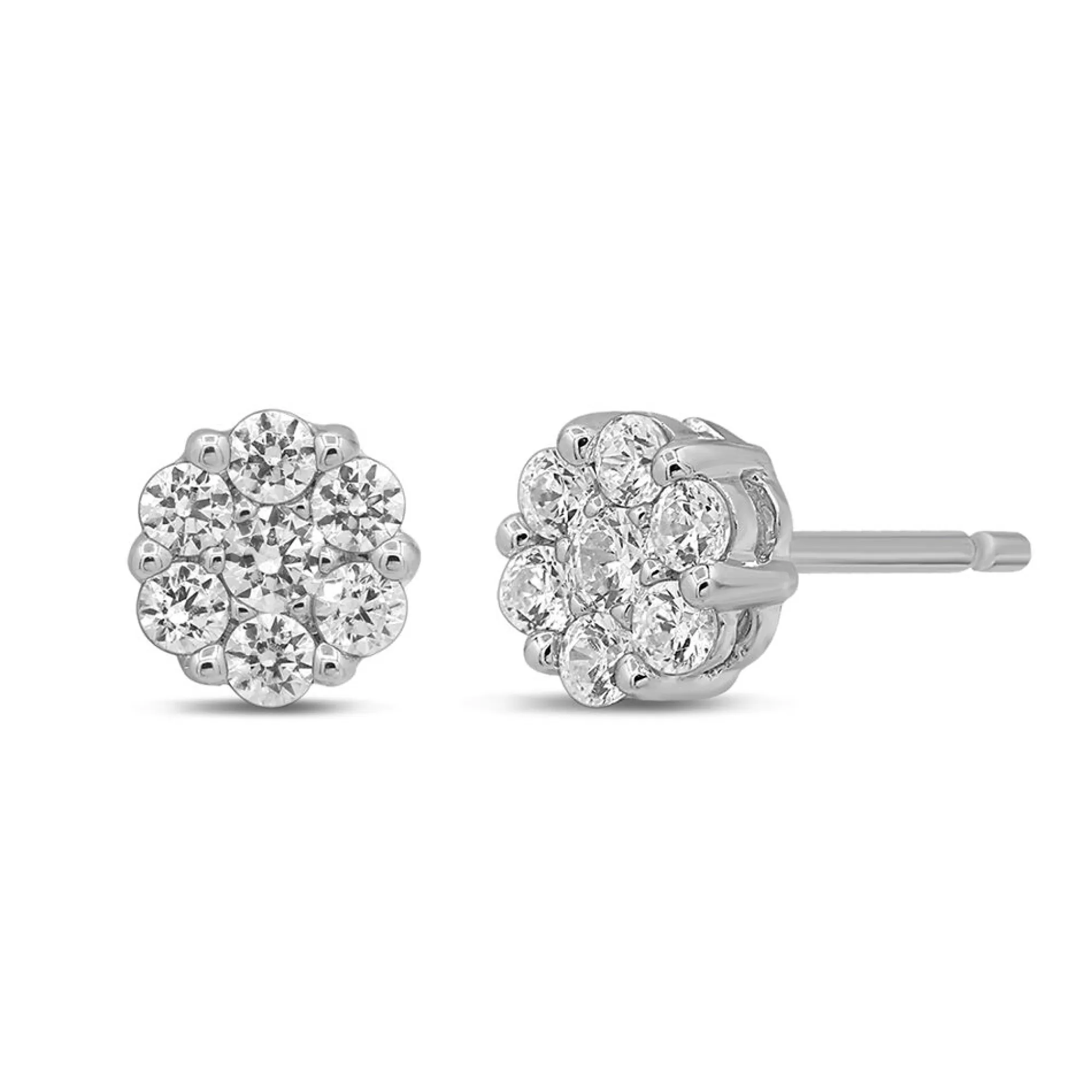 Earrings^Mirabela® 1/2 Ct. Tw. Diamond Stud Earrings In 10K White Gold