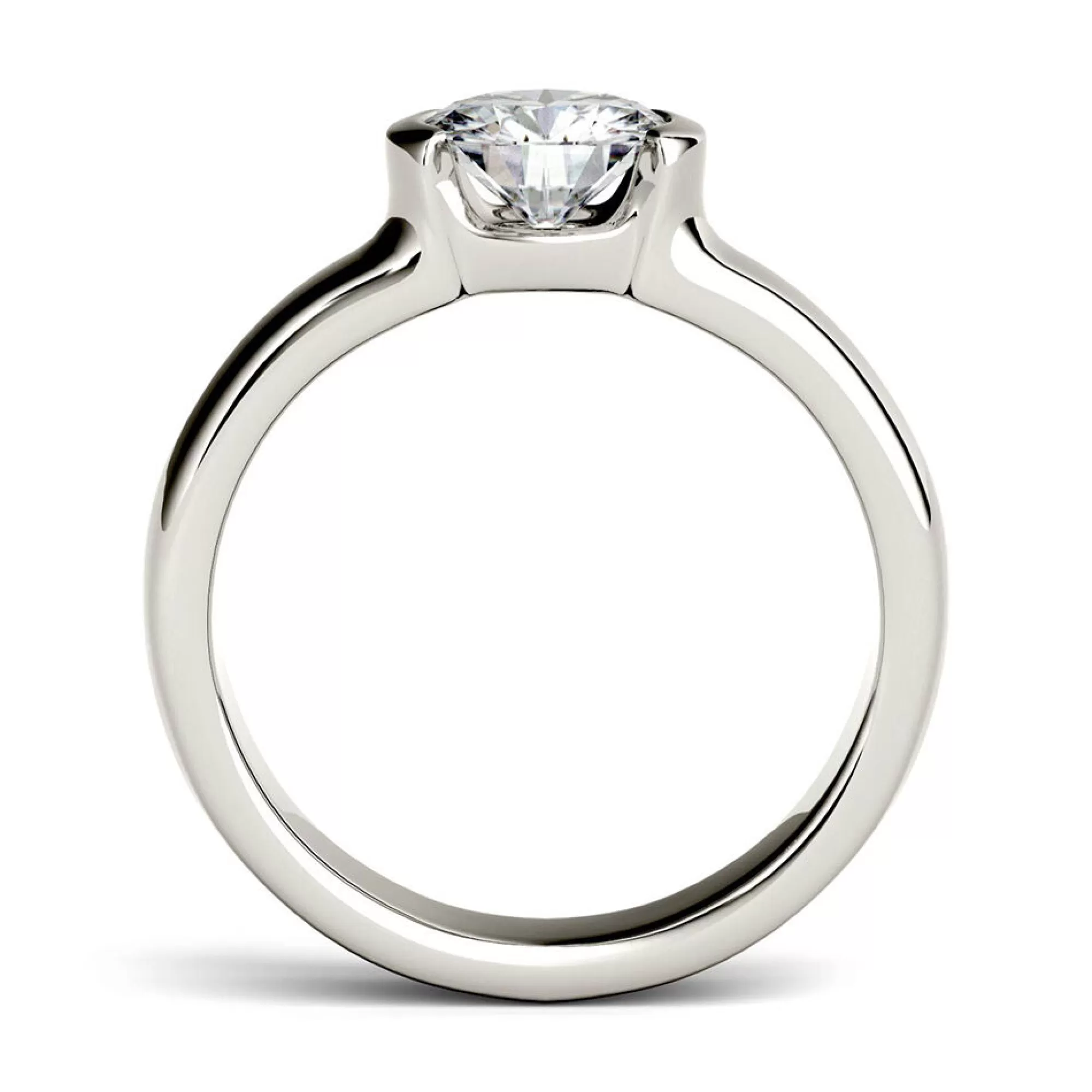 Rings^Charles & Colvard-Forever One™ 1 Ct. Tw. Lab Created Moissanite Ring In 14K White Gold
