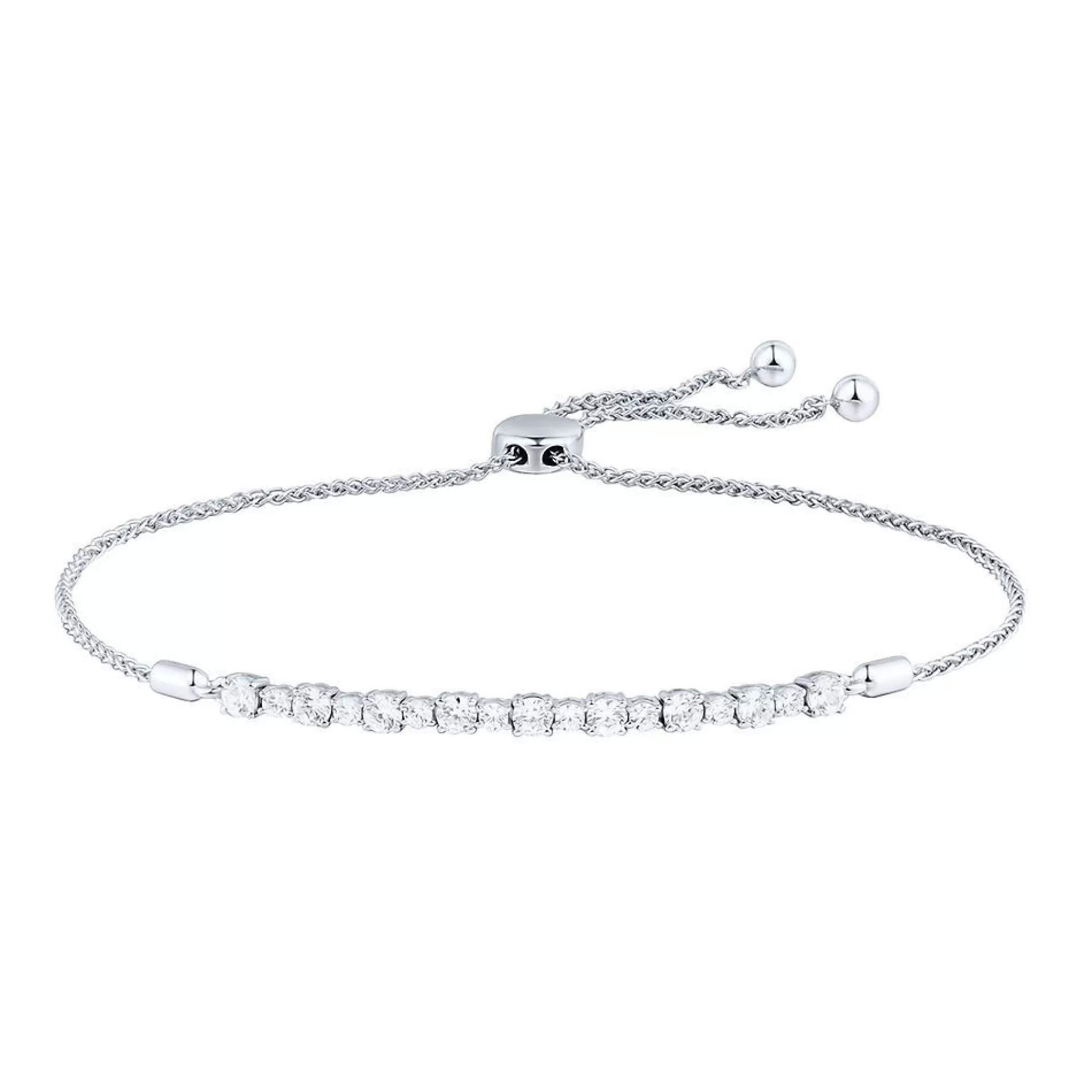 Bracelets^Light Heart® 1 Ct. Tw. Lab Grown Diamond Bolo Bracelet In 14K Gold