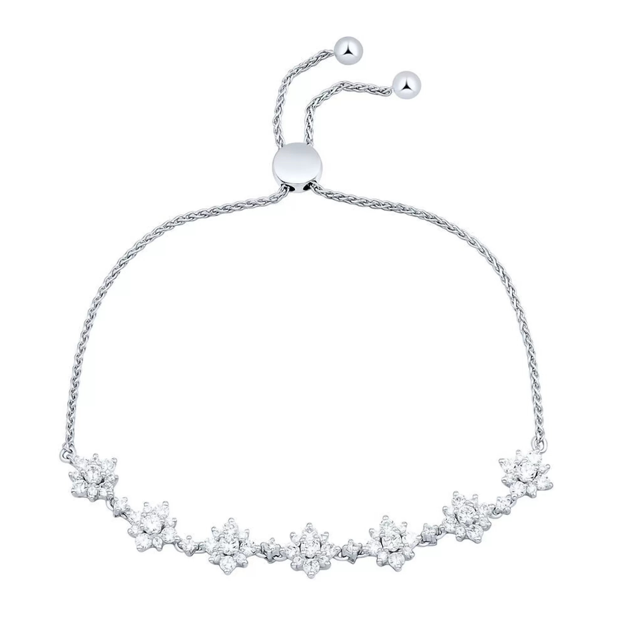 Bracelets^Light Heart® 2 Ct. Tw. Lab Grown Diamond Bolo Bracelet In 14K White Gold