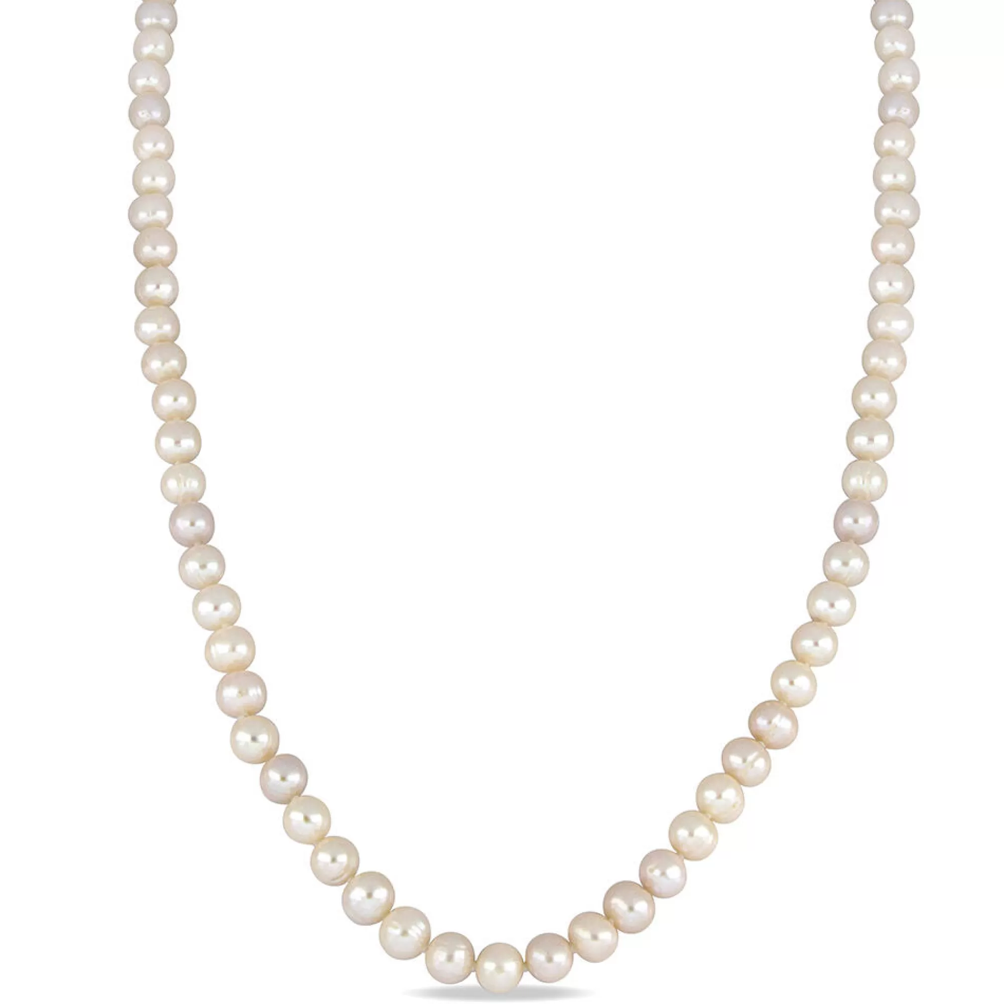 Necklaces & Pendants^* Cultured Freshwater Pearl Necklace In 14K Yellow Gold, 7.5-8Mm, 36"