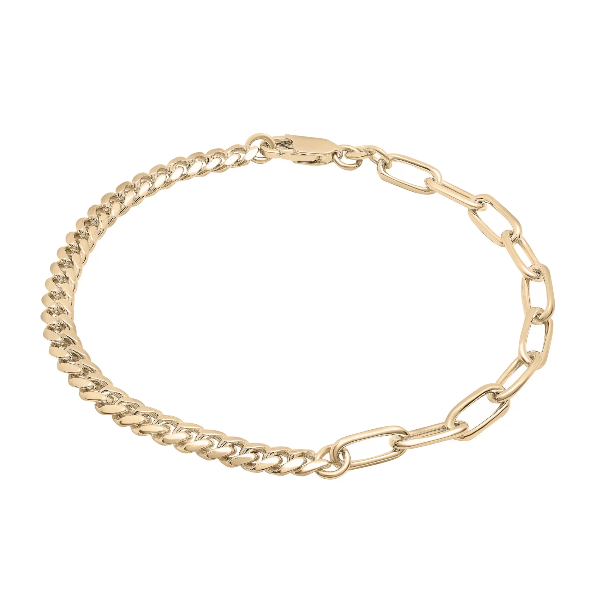 Bracelets^Laure by Aurate Curb And Paperclip Chain Bracelet In Vermeil