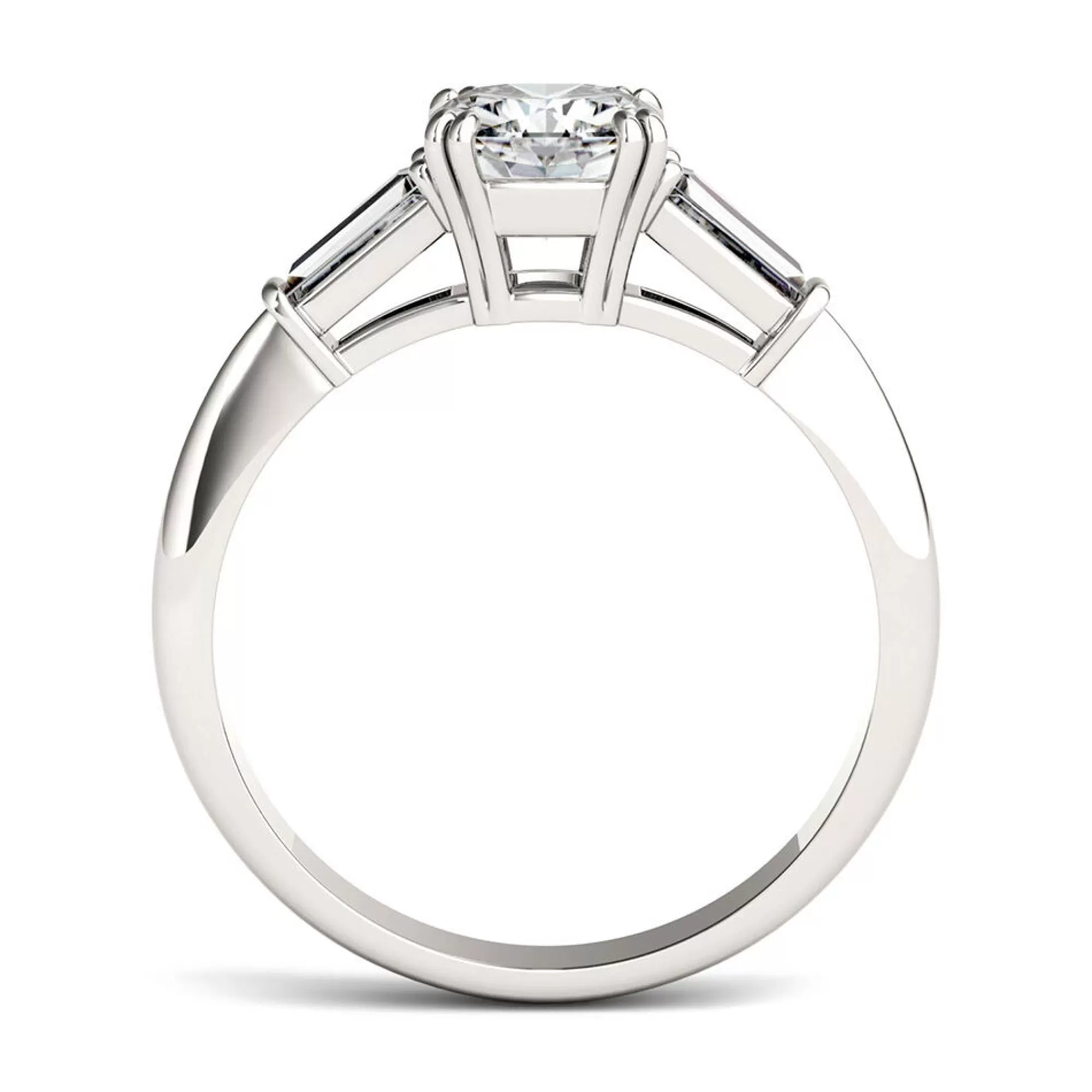 Rings^* Cushion-Cut Moissanite Ring In Platinum (1 3/8 Ct. Tw.)