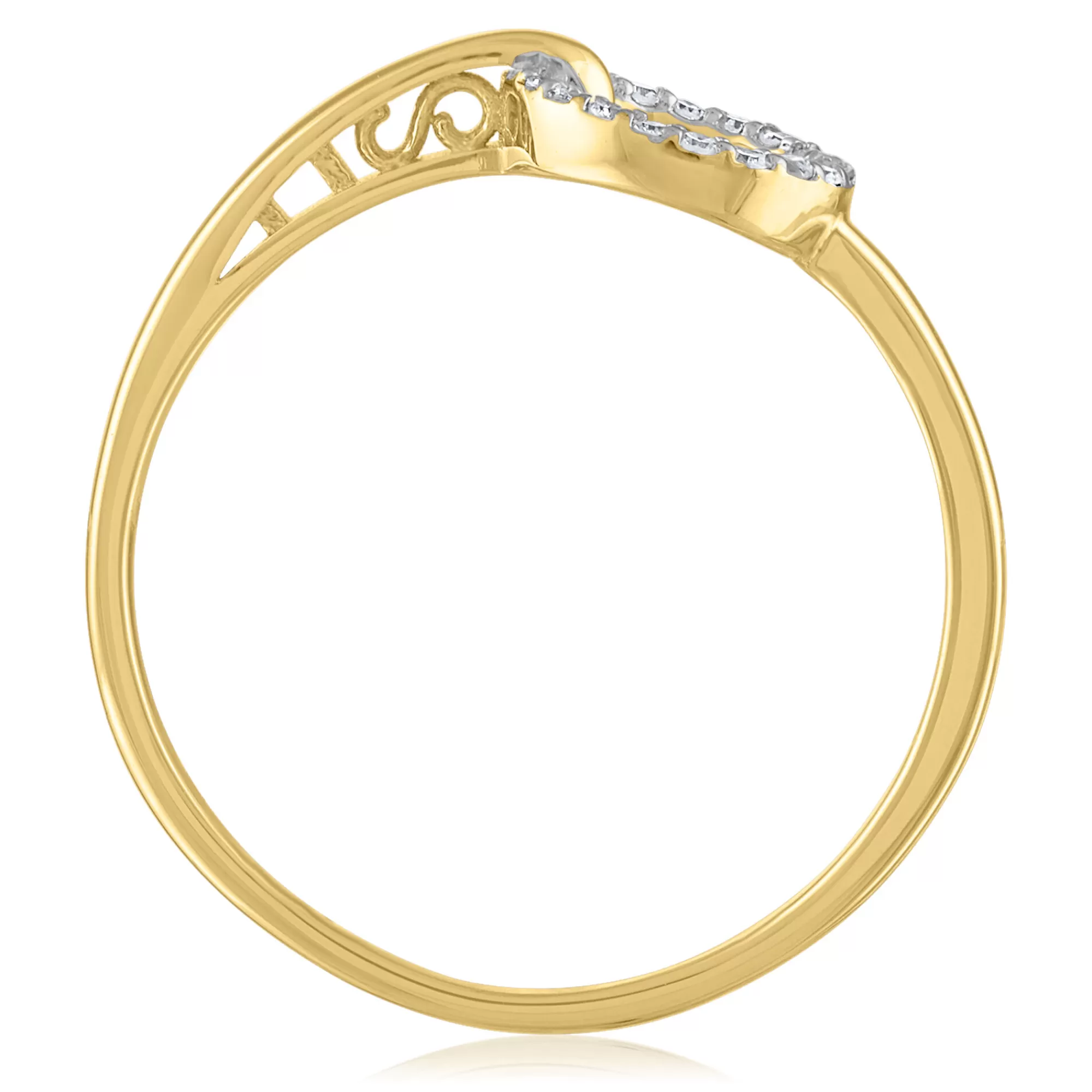 Rings^* Diamond Accent Circle Ring In 14K Yellow Gold