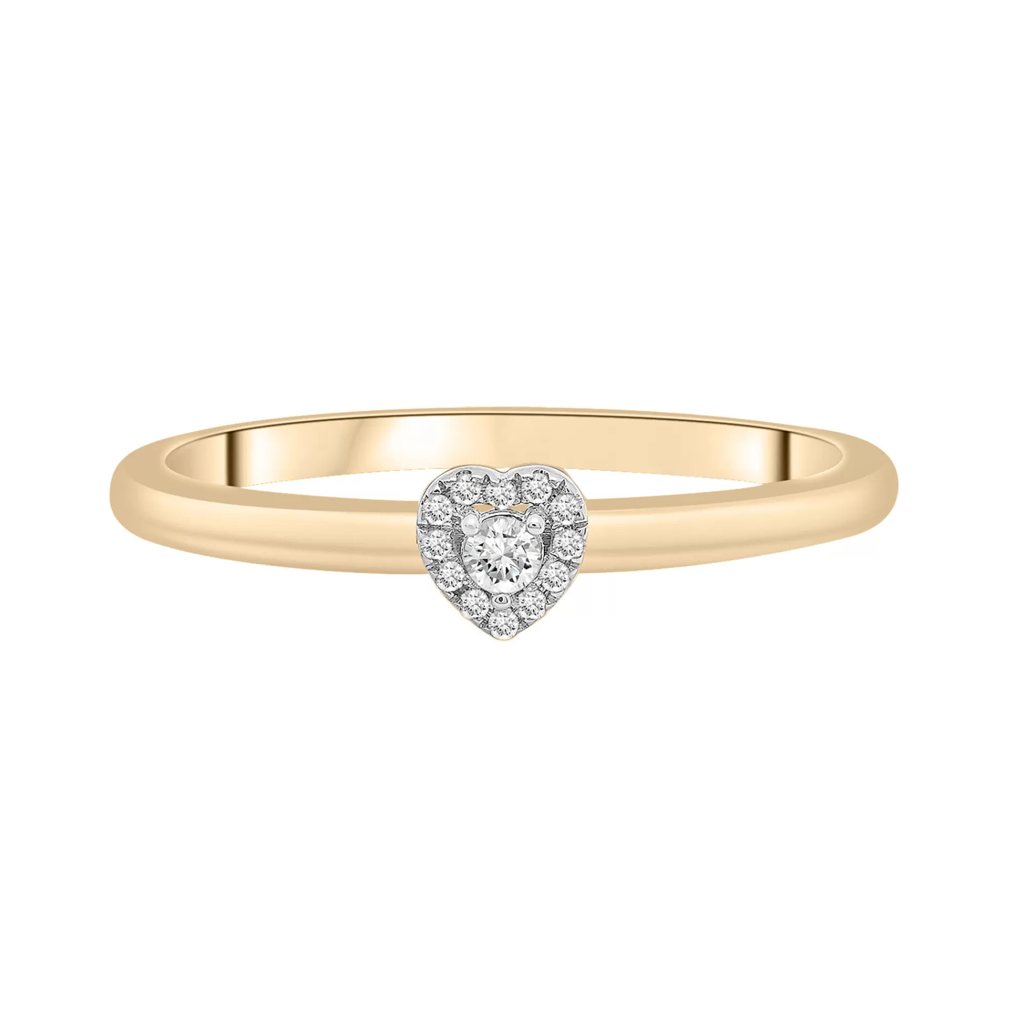 Rings^Laure by Aurate Diamond Accent Heart Halo Ring In 14K Yellow Gold