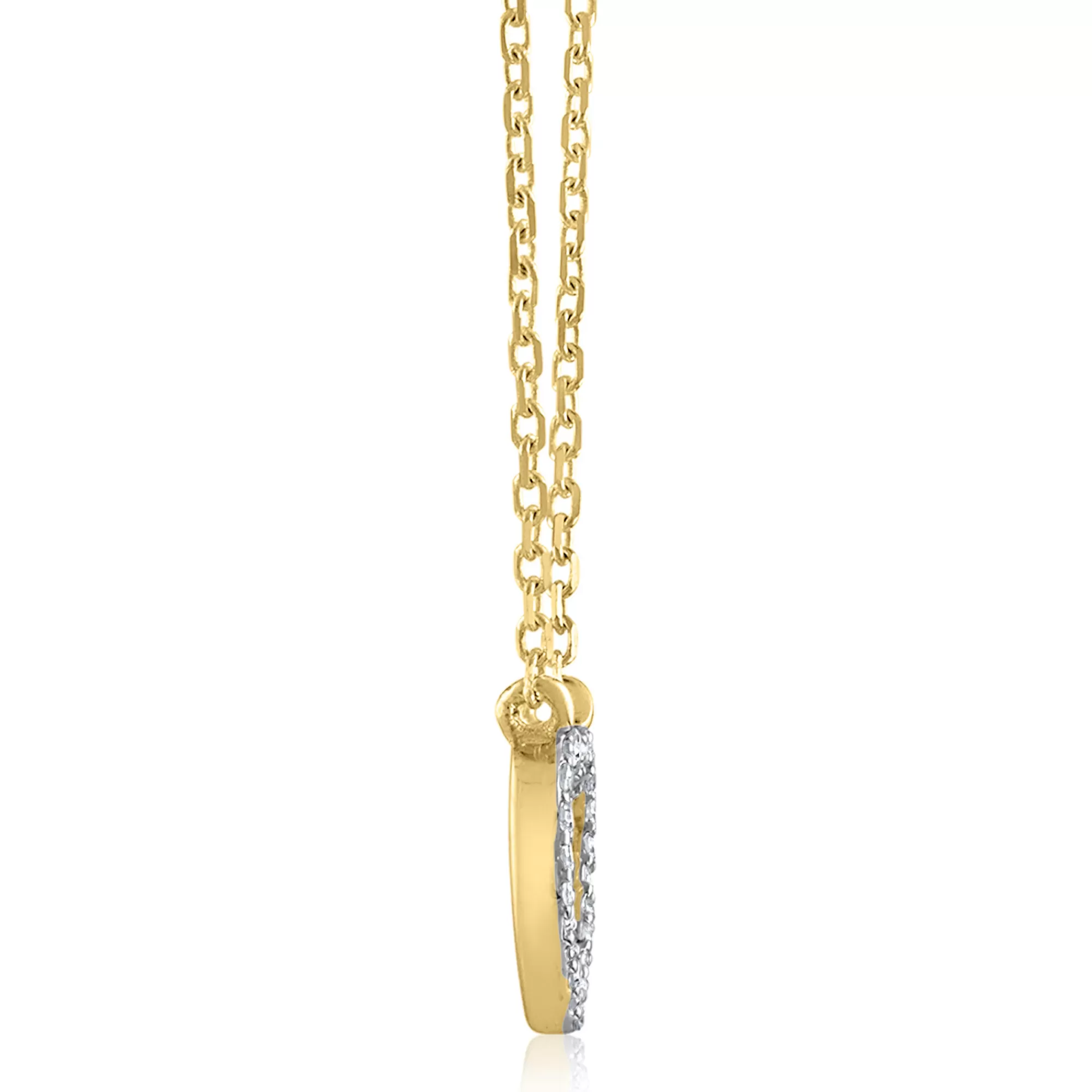 Necklaces & Pendants^* Diamond Accent Heart Necklace In 14K Yellow Gold