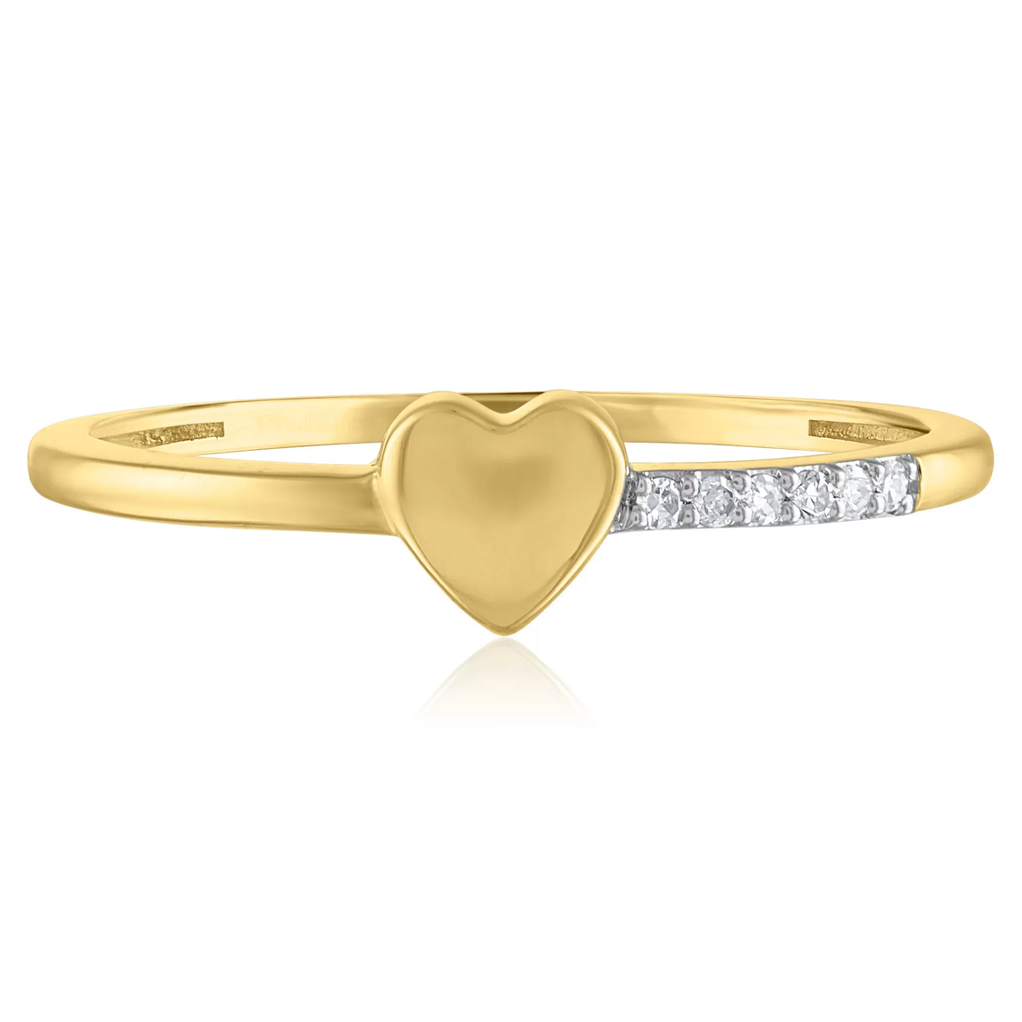 Rings^* Diamond Accent Heart Ring In 14K Yellow Gold