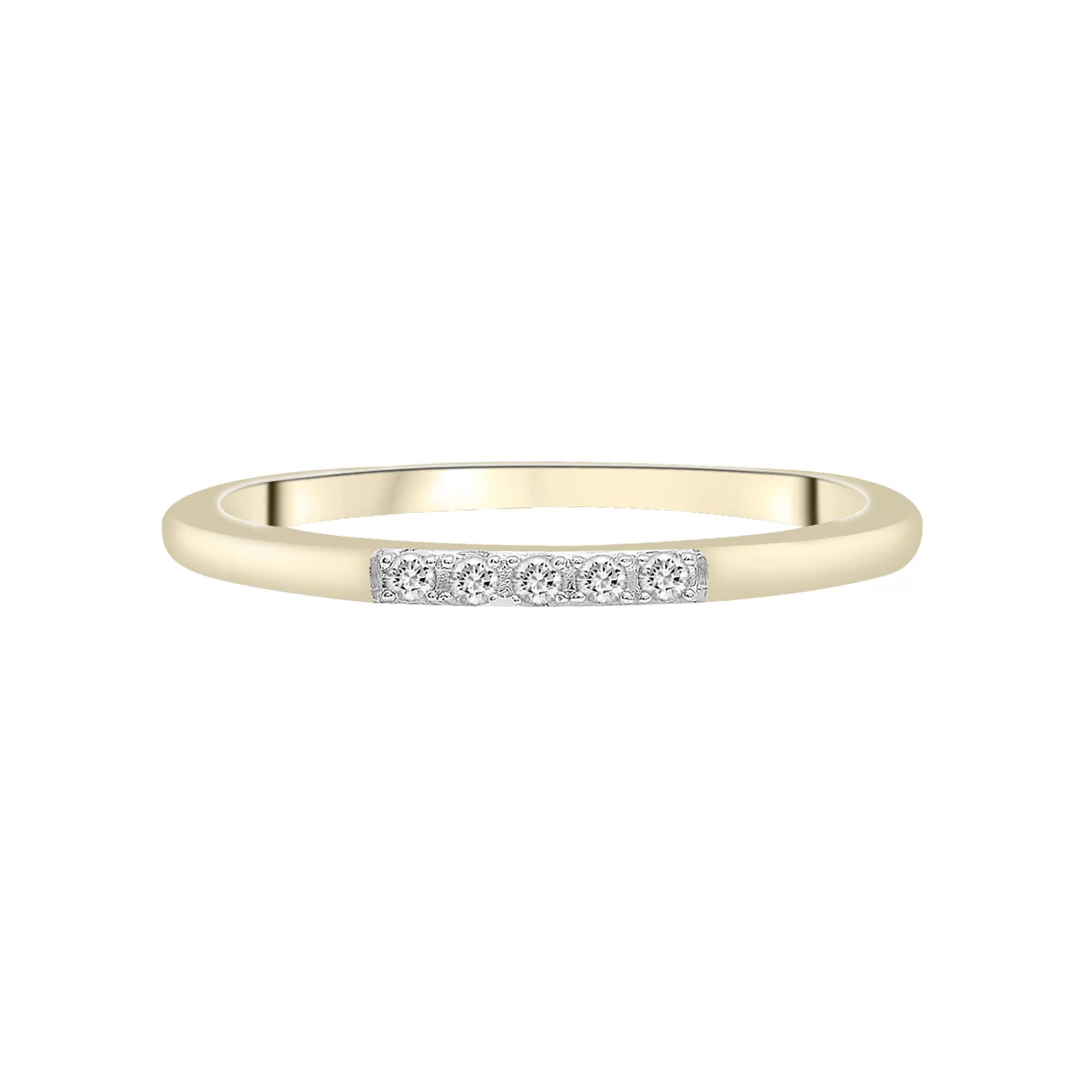 Rings^Laure by Aurate Diamond Accent Line Ring In 14K Yellow Gold