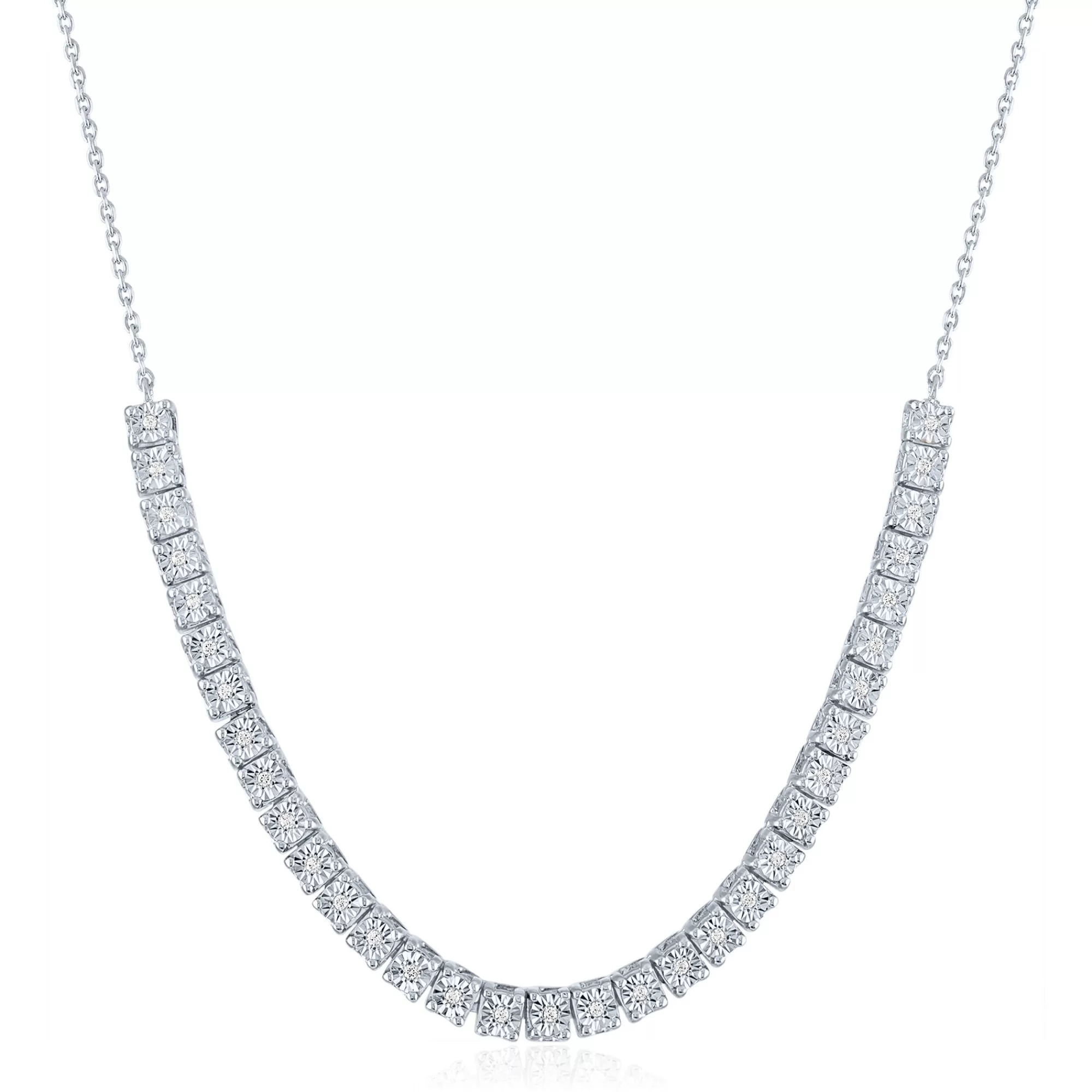 Necklaces & Pendants^* Diamond Accent Necklace In Sterling Silver