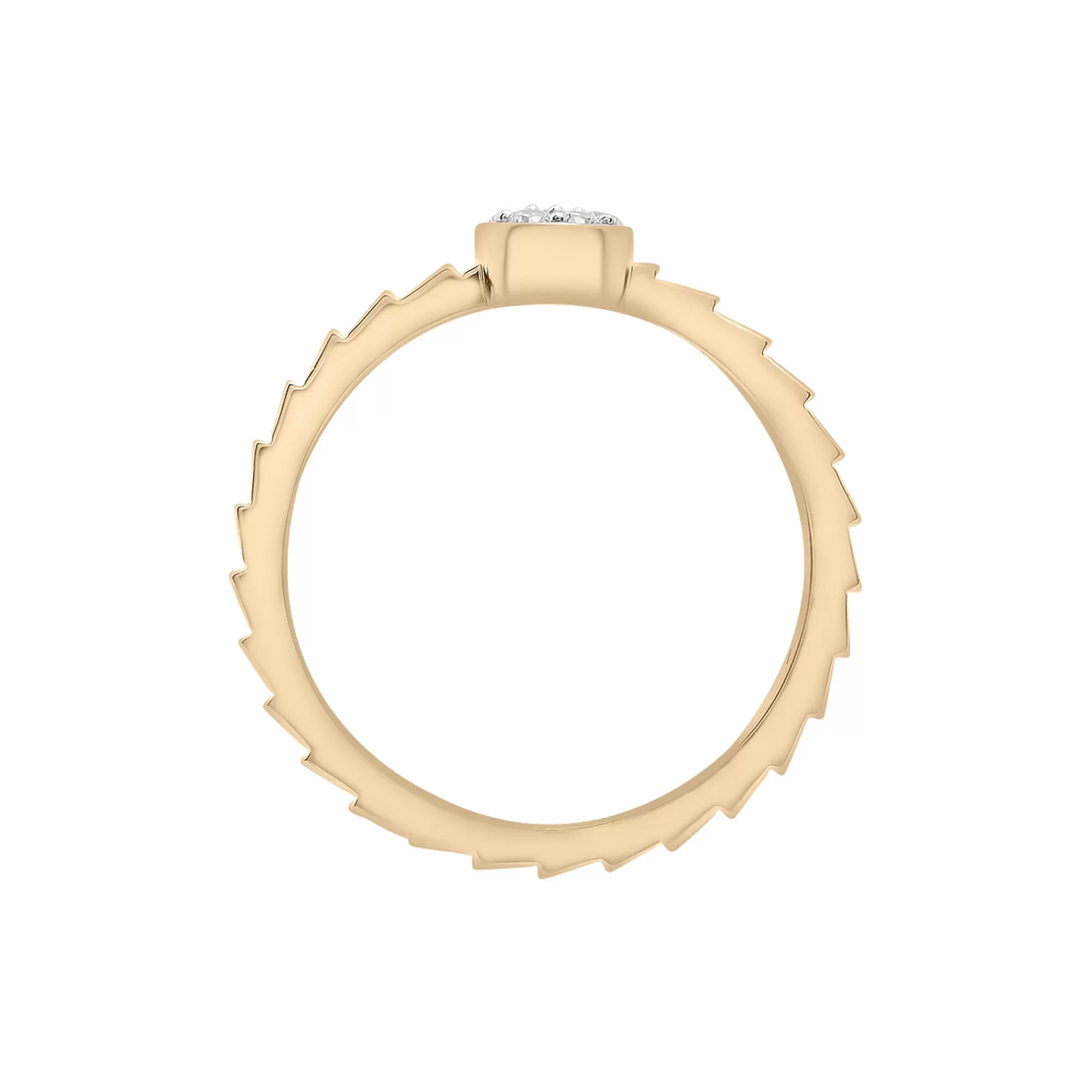 Rings^Laure by Aurate Diamond Accent Pear Cluster Ring In Vermeil