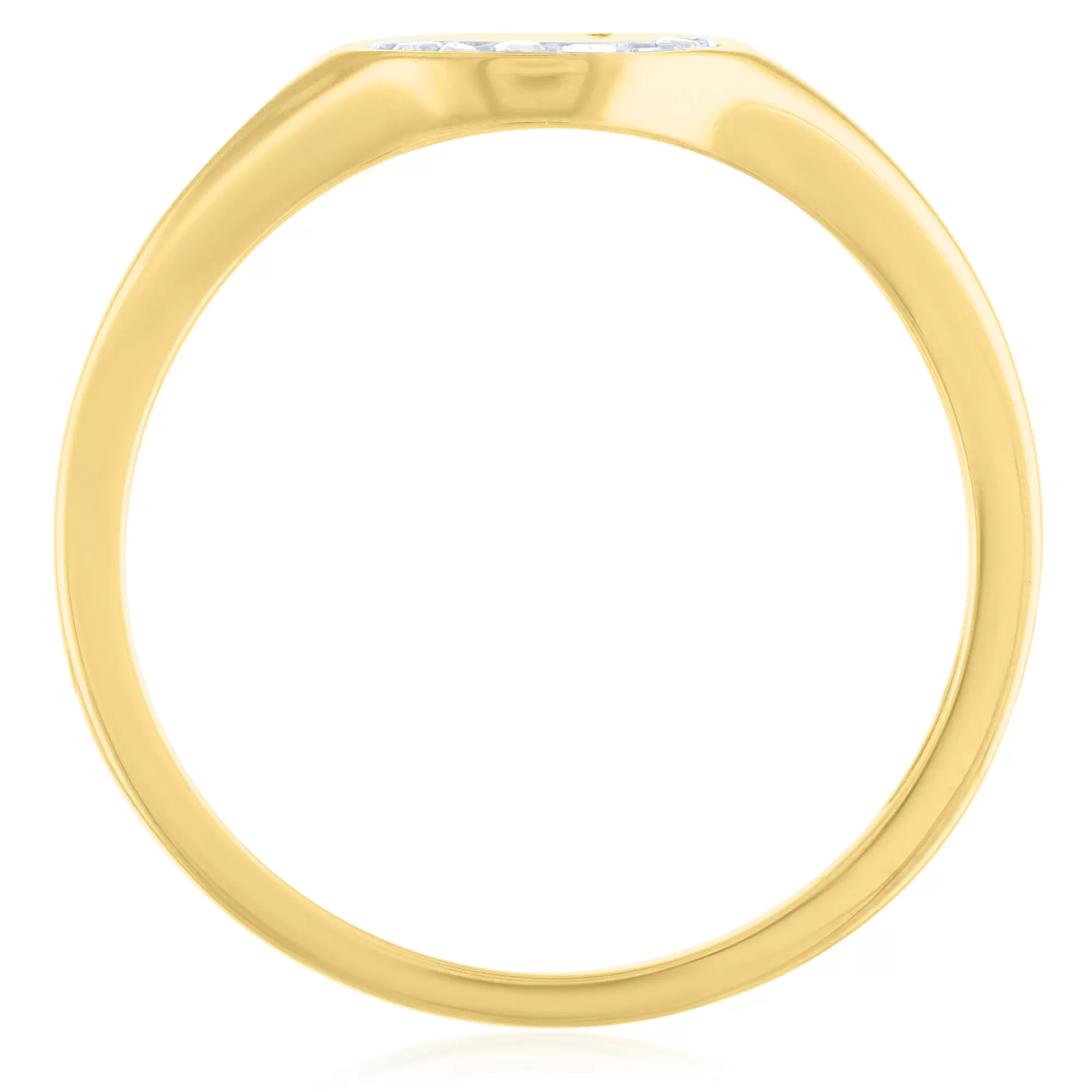 Rings^* Diamond Accent Polished Disc Ring In 10K Yellow Gold