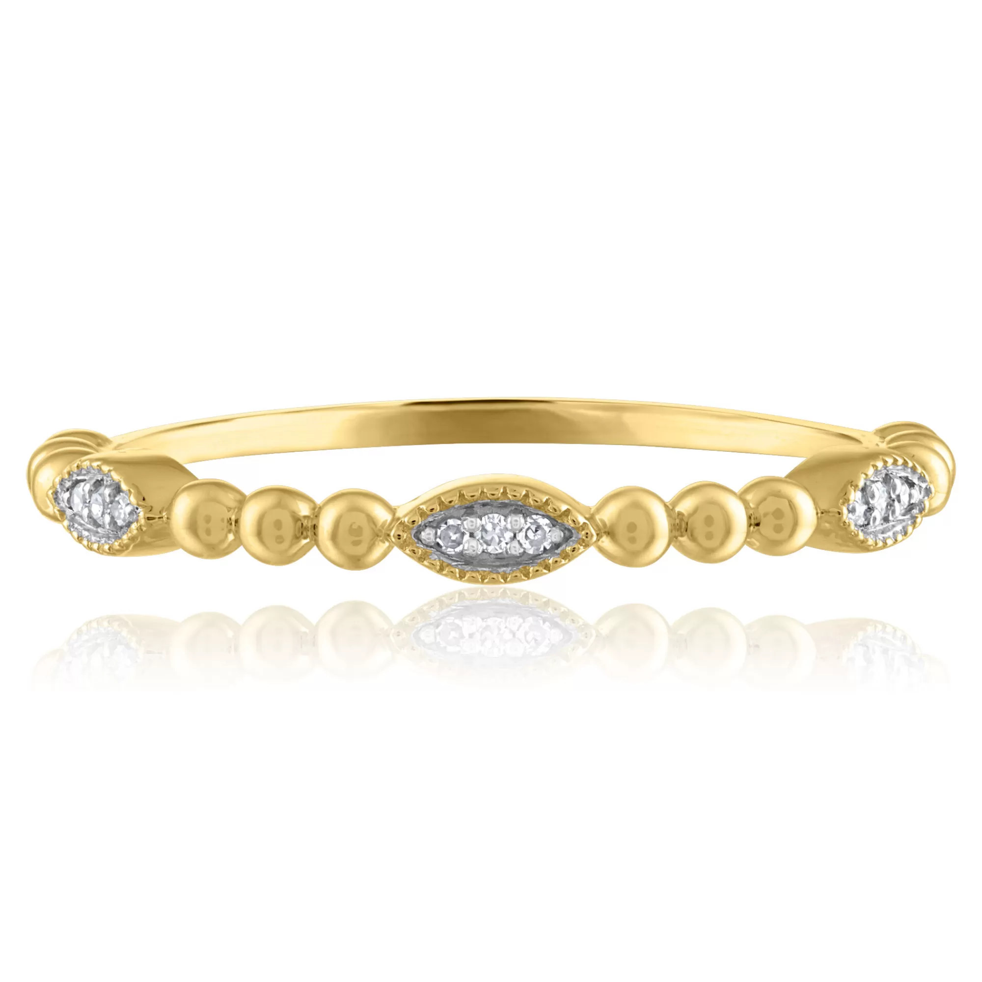 Rings^* Diamond Accent Ring In 14K Yellow Gold