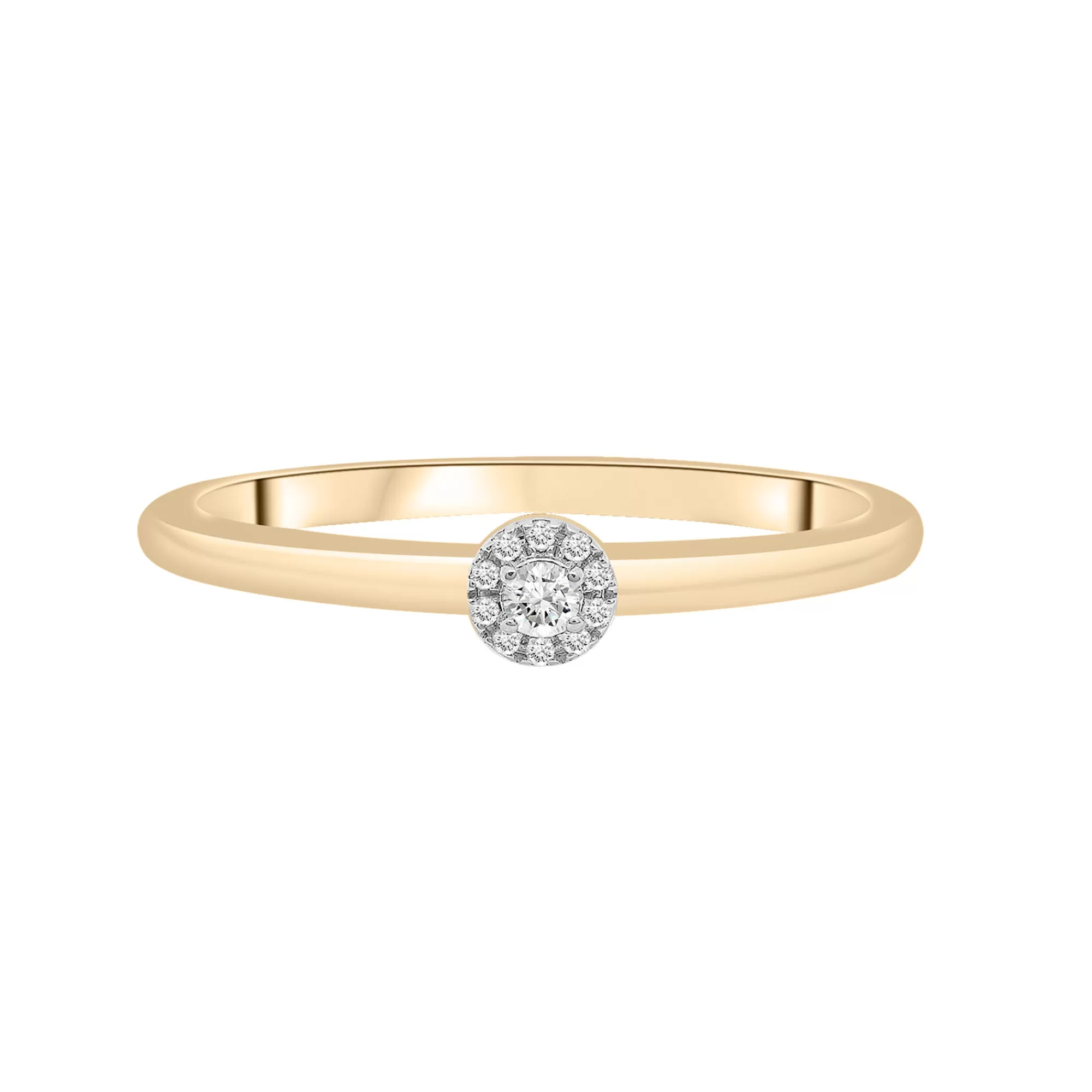 Rings^Laure by Aurate Diamond Accent Round Halo Ring In 14K Yellow Gold