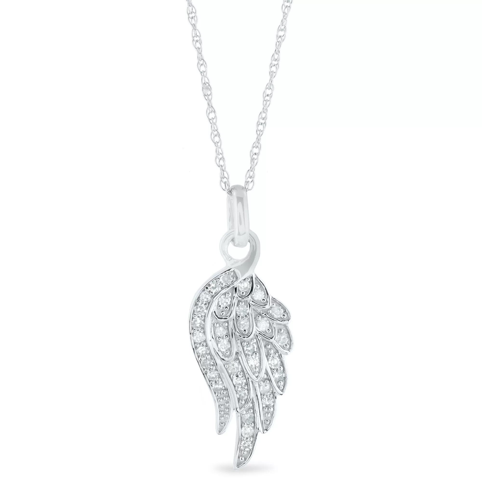 Necklaces & Pendants^* Diamond Angel Pendant In 14K Gold (1/4 Ct. Tw.)