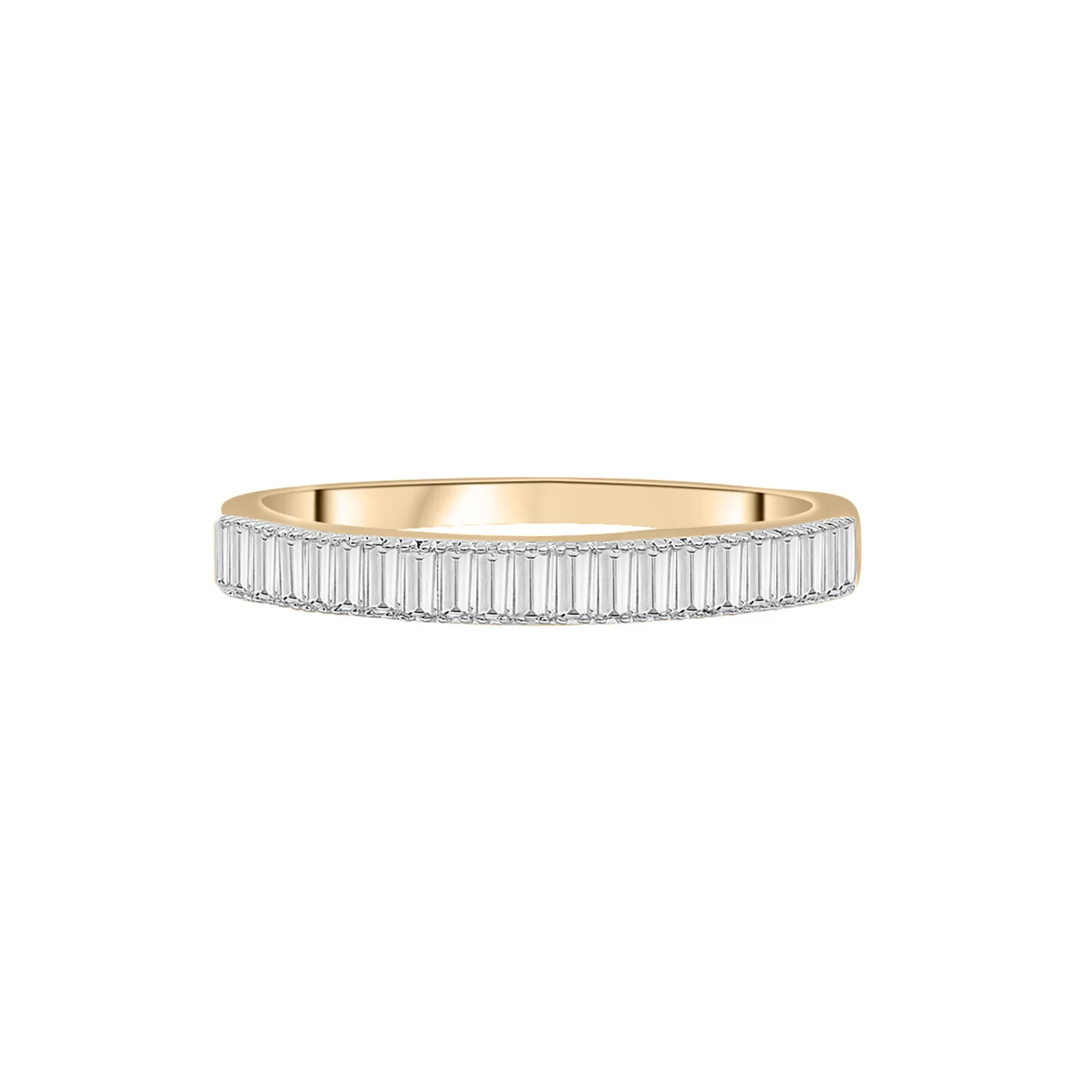 Rings^Laure by Aurate Diamond Baguette Vertical Bar Ring In 14K Yellow Gold (1/3 Ct. Tw.)