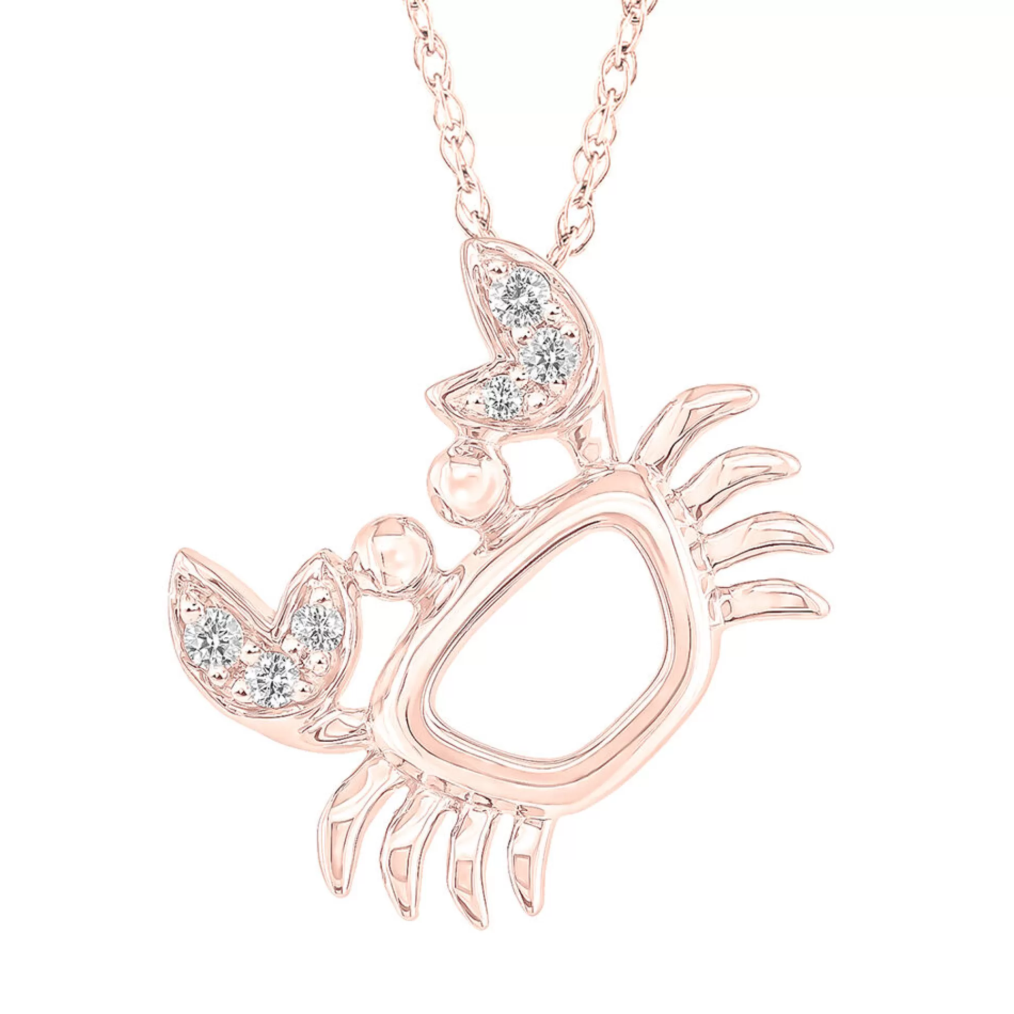 Necklaces & Pendants^* Diamond Crab Pendant In 10K Rose Gold