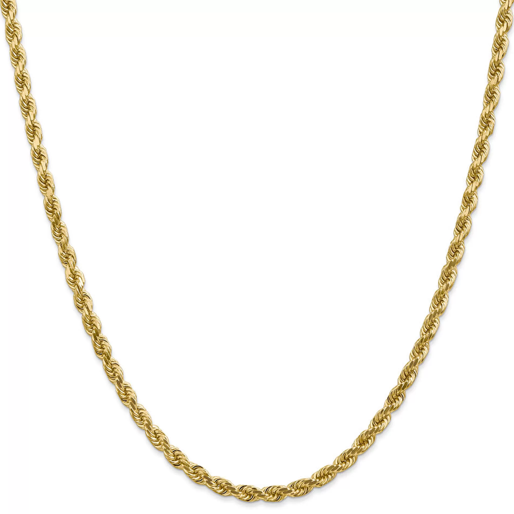 Necklaces & Pendants^* Diamond Cut Rope Chain In 14K Yellow Gold, 30"