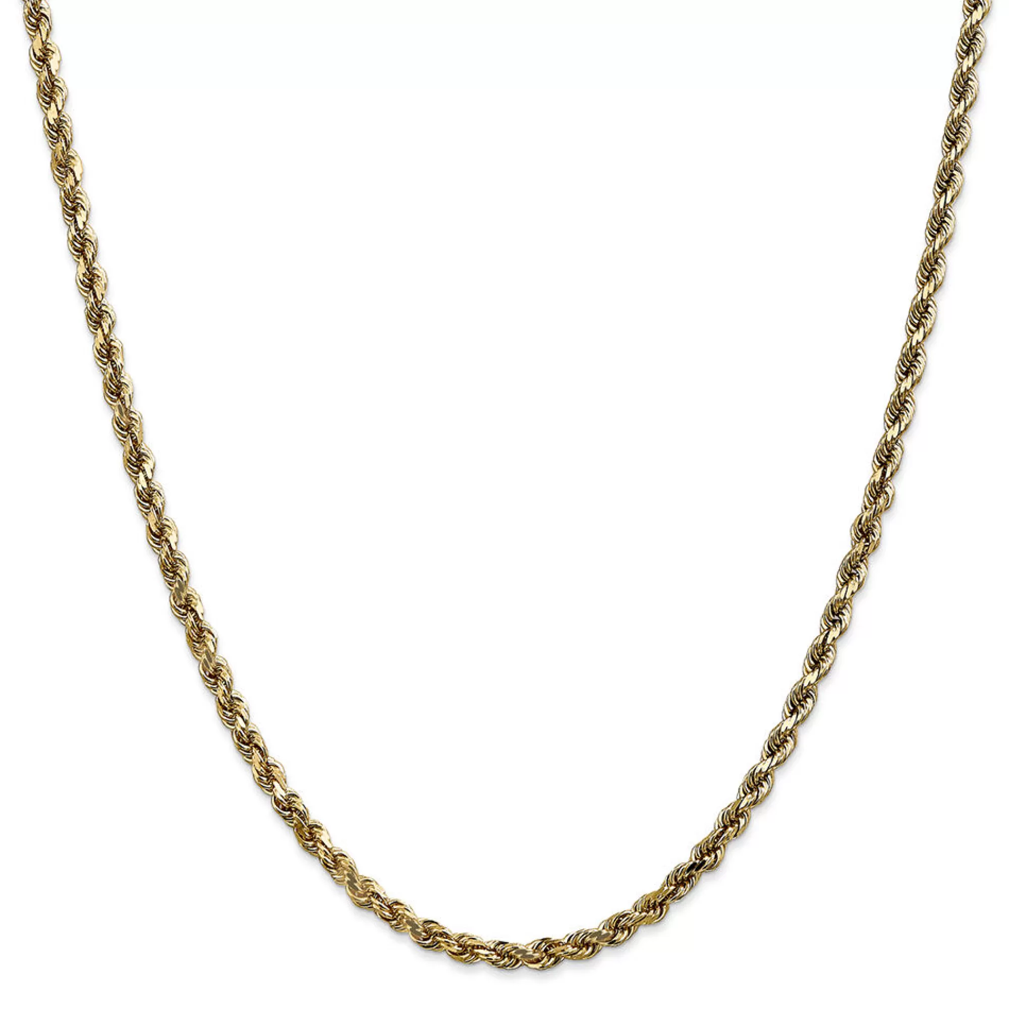 Necklaces & Pendants^* Diamond Cut Rope Chain In 14K Yellow Gold, 30"