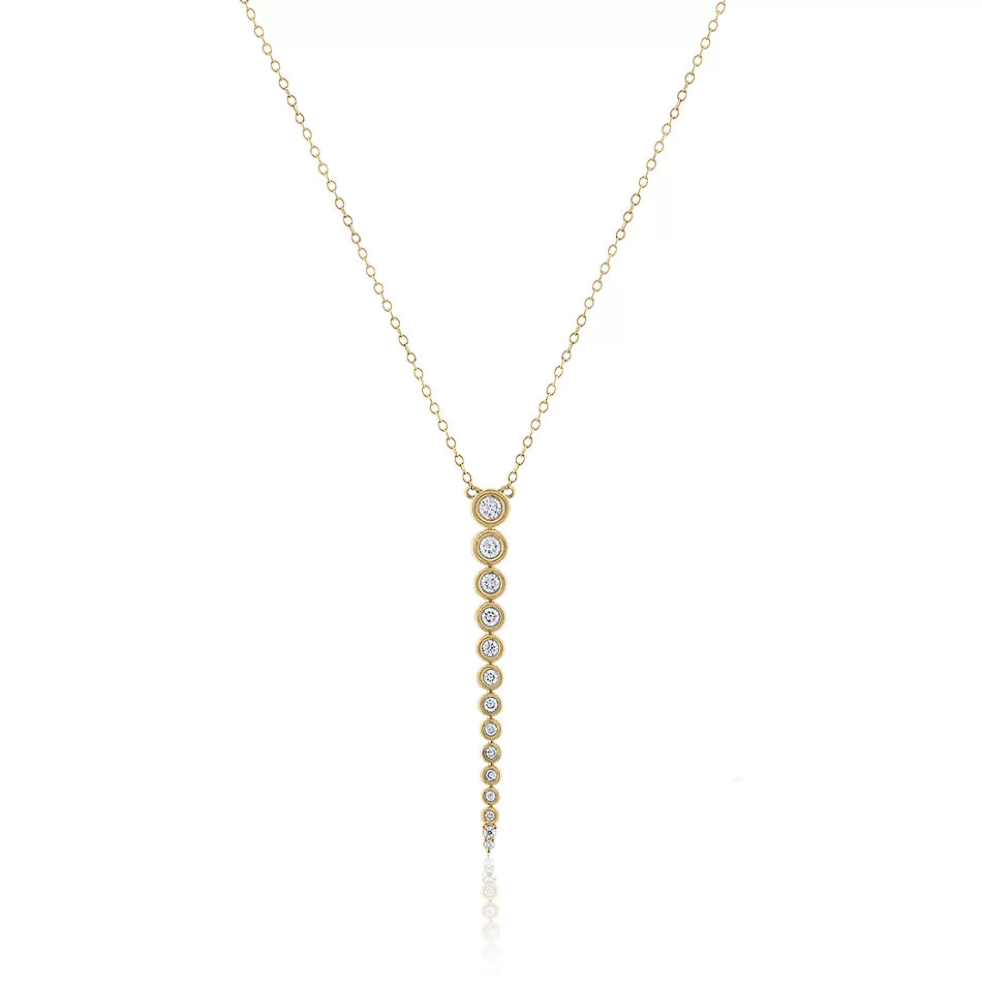 Necklaces & Pendants^* Diamond Drop Pendant In 10K Yellow Gold (1/2 Ct. Tw.)