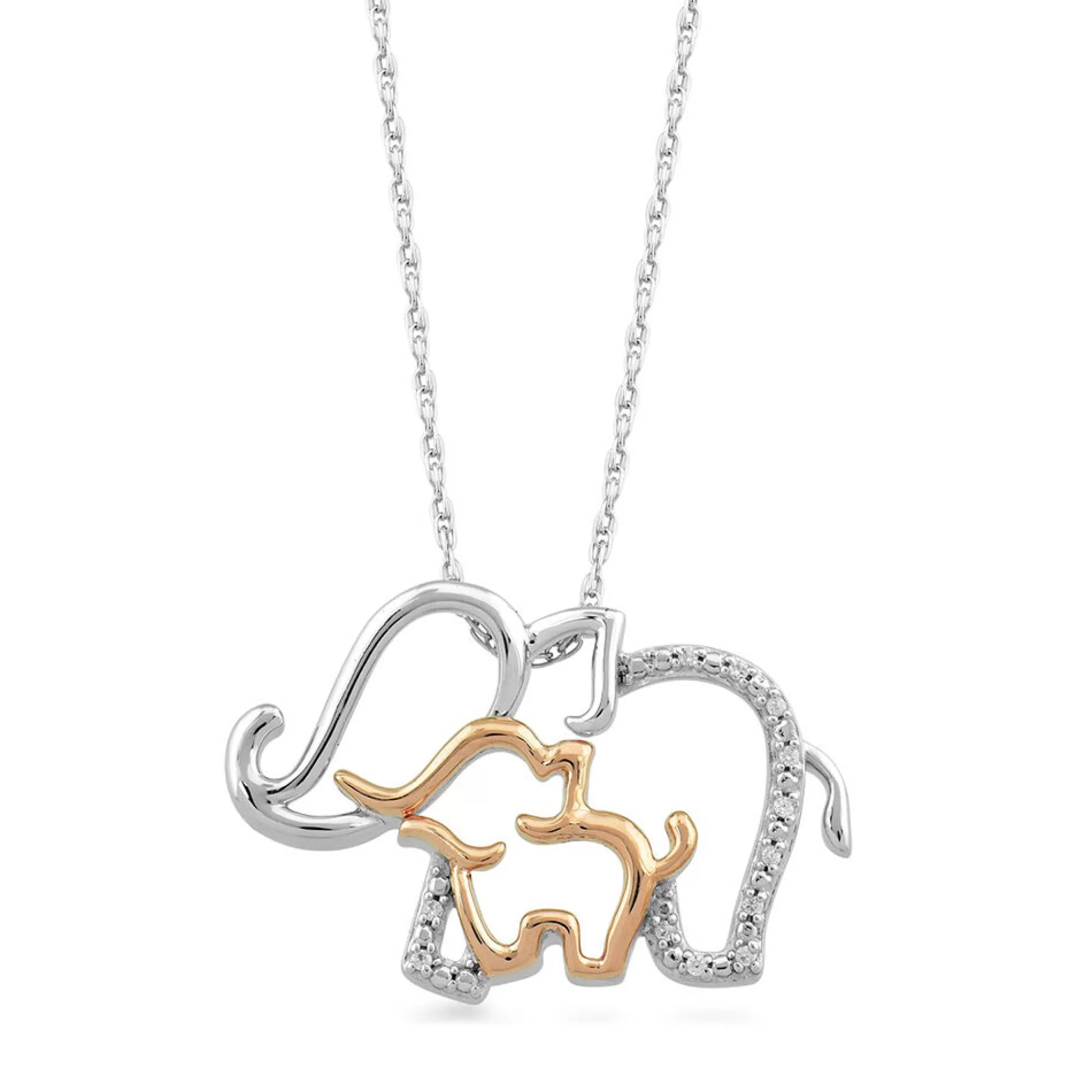 Necklaces & Pendants^* Diamond Elephant Necklace In Sterling Silver