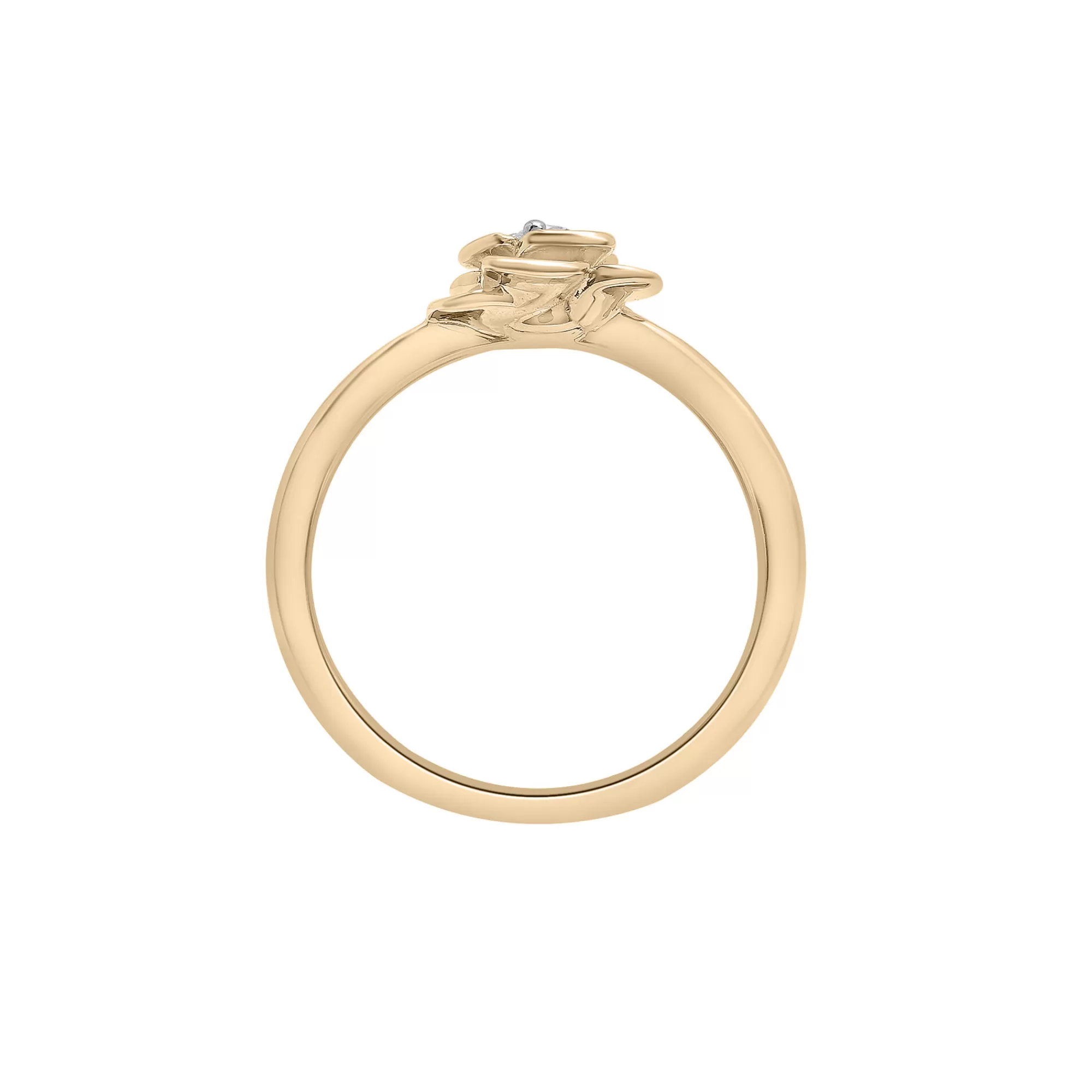 Rings^Laure by Aurate Diamond Flower Ring In 14K Yellow Gold (1/10 Ct. Tw.)