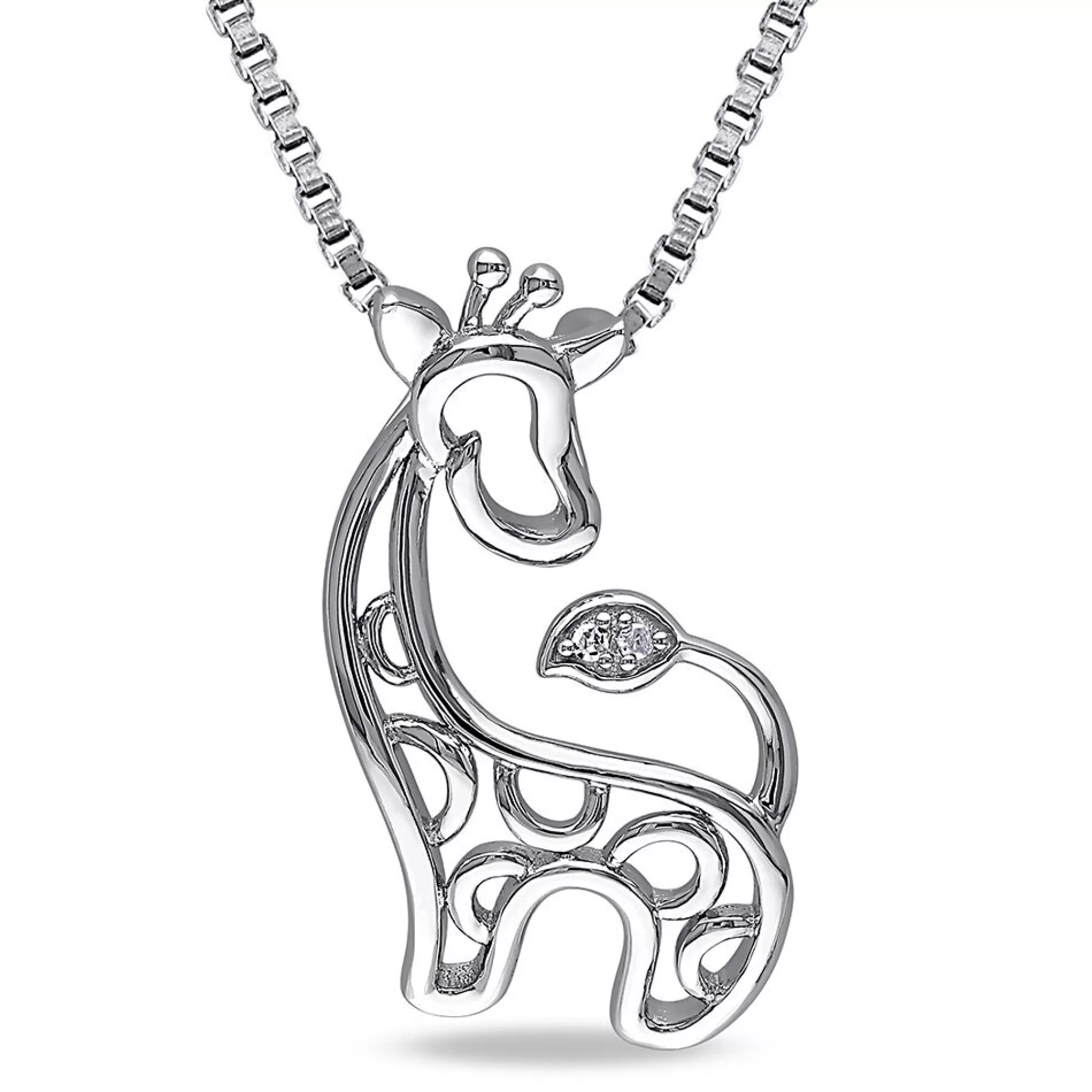 Necklaces & Pendants^* Diamond Giraffe Pendant In Sterling Silver