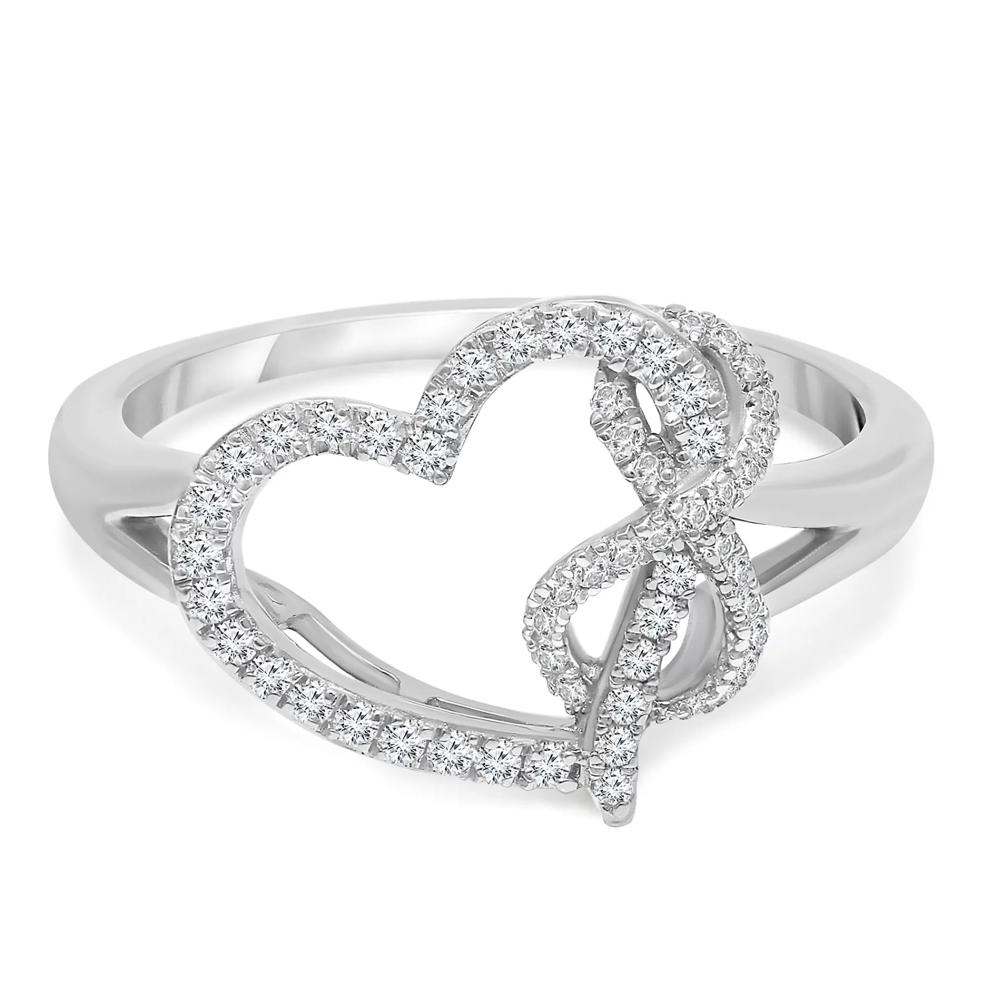 Rings^* Diamond Heart Ring In Sterling Silver (1/4 Ct. Tw.)