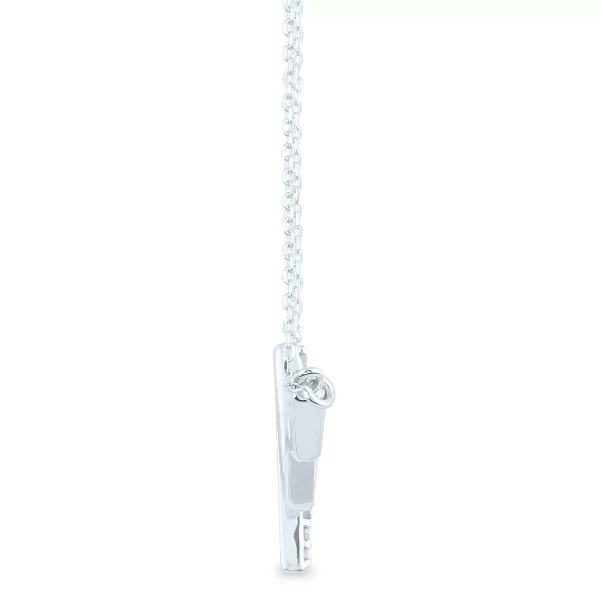 Necklaces & Pendants^* Diamond Heartbeat Necklace In 10K White Gold