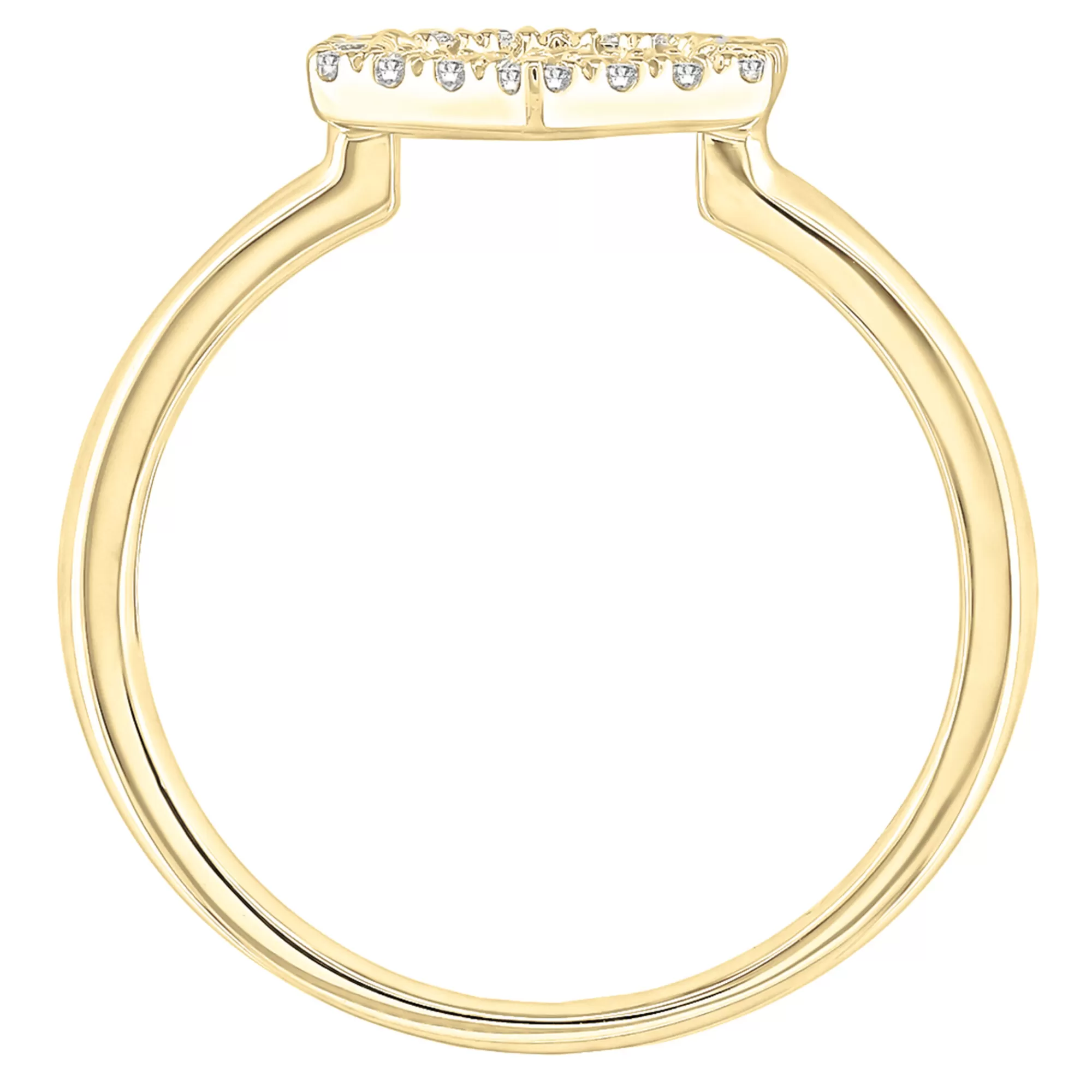 Rings^* Diamond Hexagon Ring In 10K Yellow Gold (1/8 Ct. Tw.)