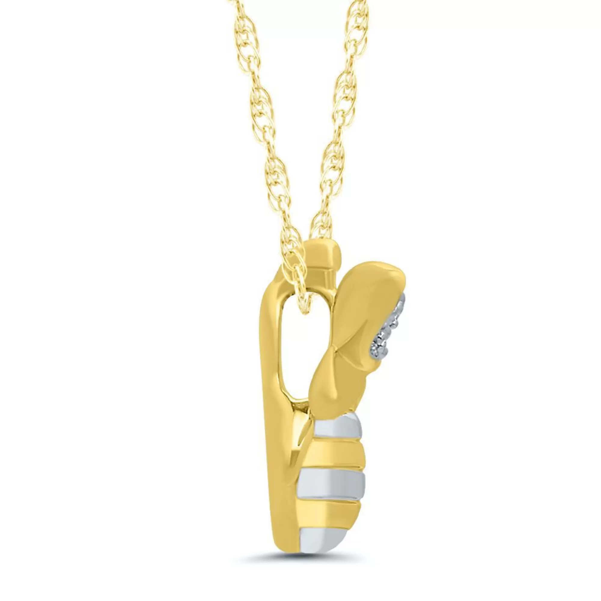 Necklaces & Pendants^* Diamond Honey Bee Pendant In 10K Yellow Gold