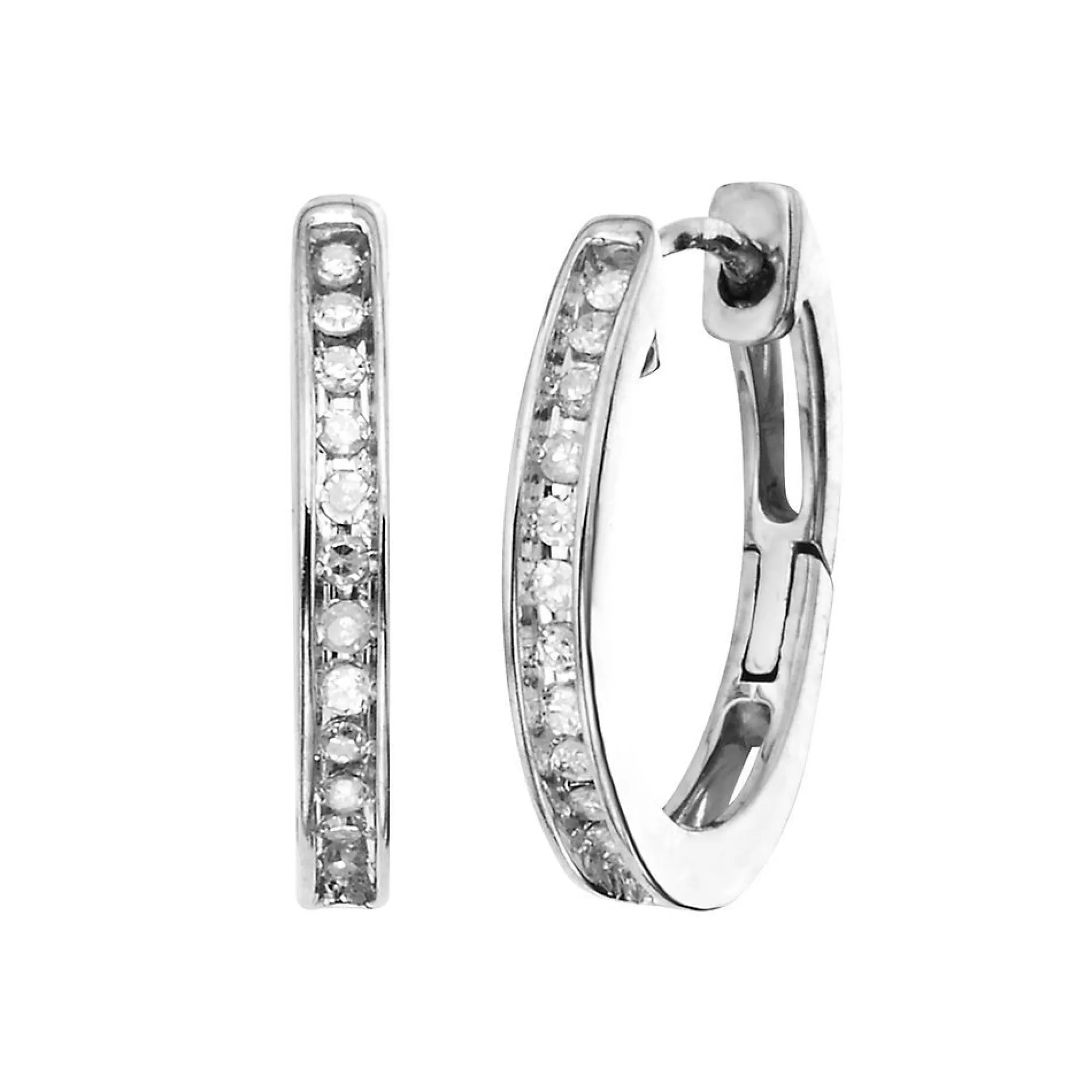 Earrings^* Diamond Hoop Earrings