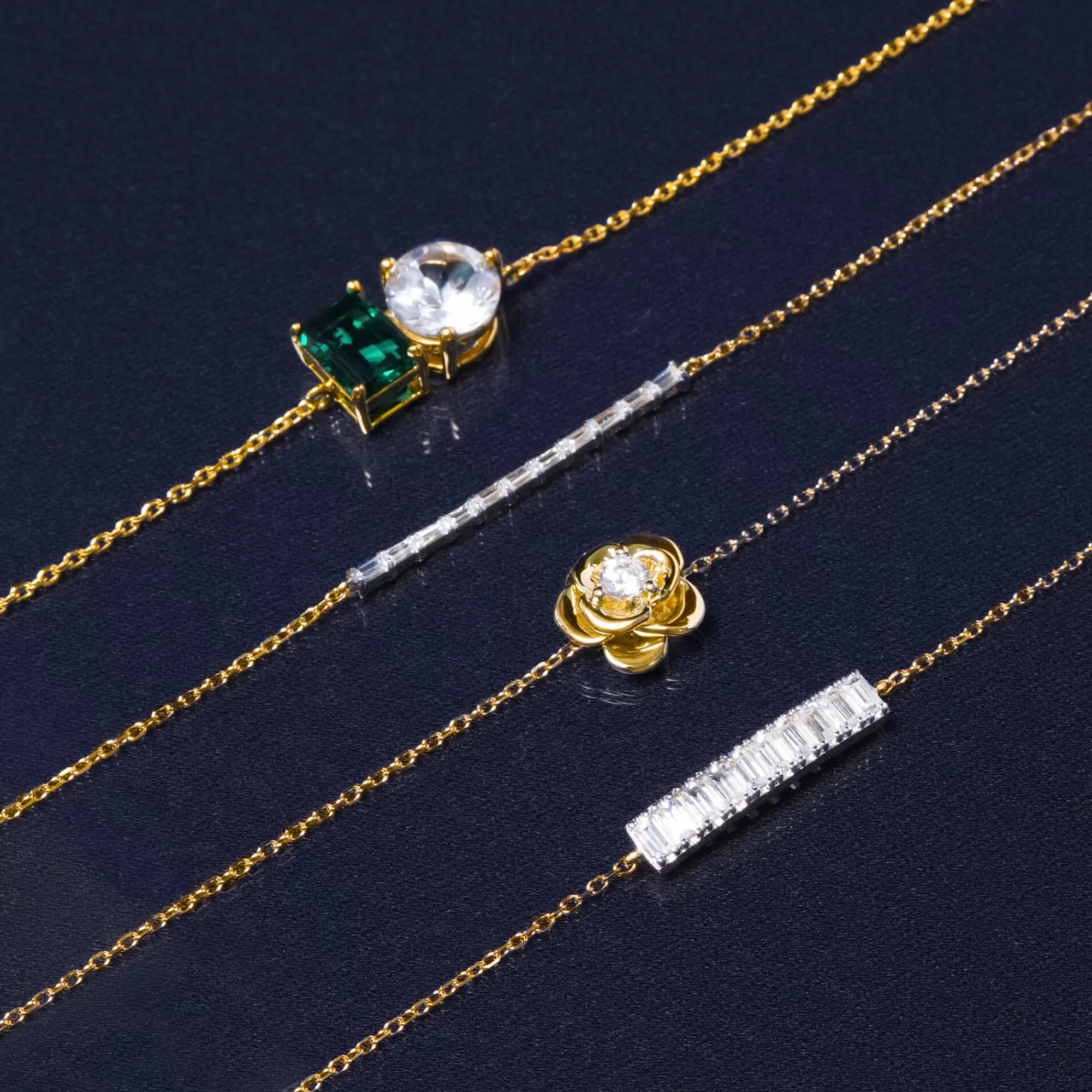 Bracelets^Laure by Aurate Diamond Horizontal Baguette Bar Bracelet In 14K Yellow Gold (1/7 Ct. Tw.)