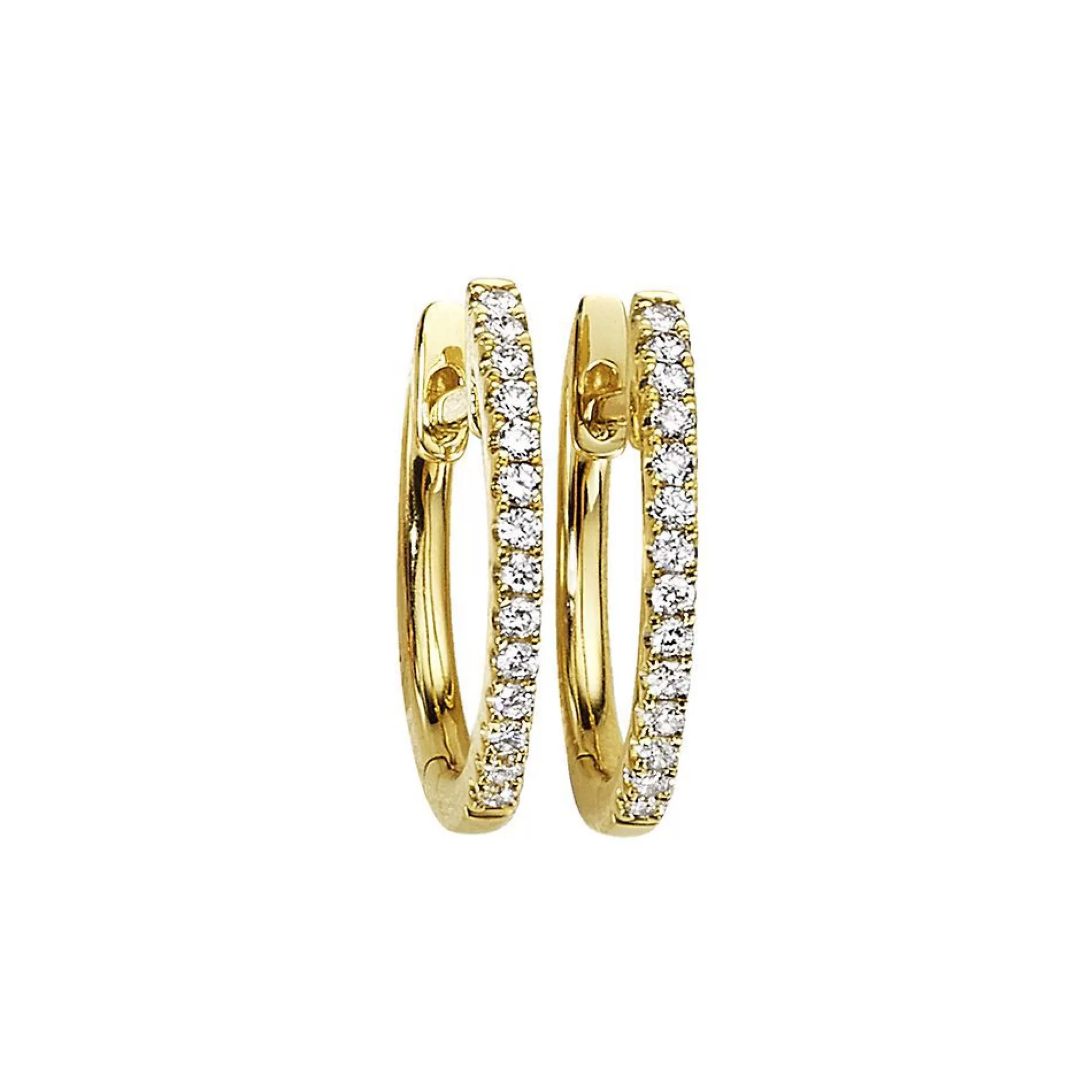 Earrings^* Diamond Huggie Hoop Earrings