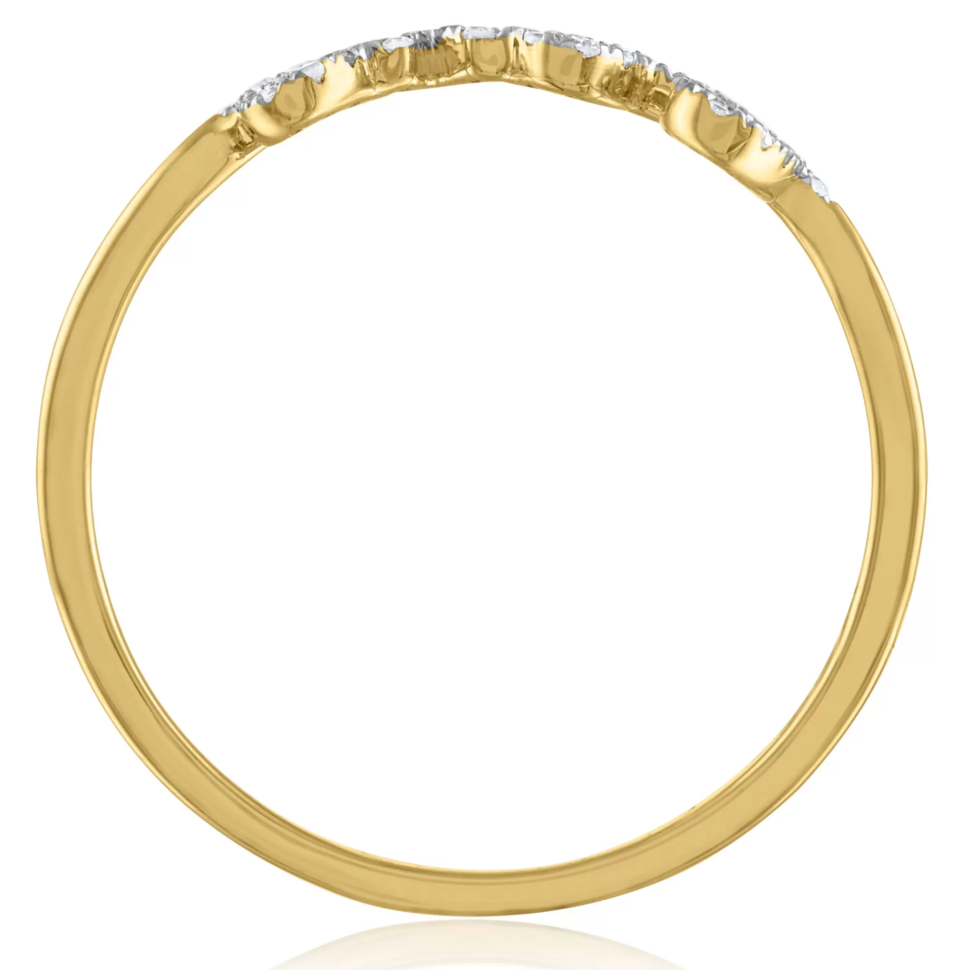 Rings^* Diamond Love Ring In 14K Yellow Gold (1/7 Ct. Tw.)