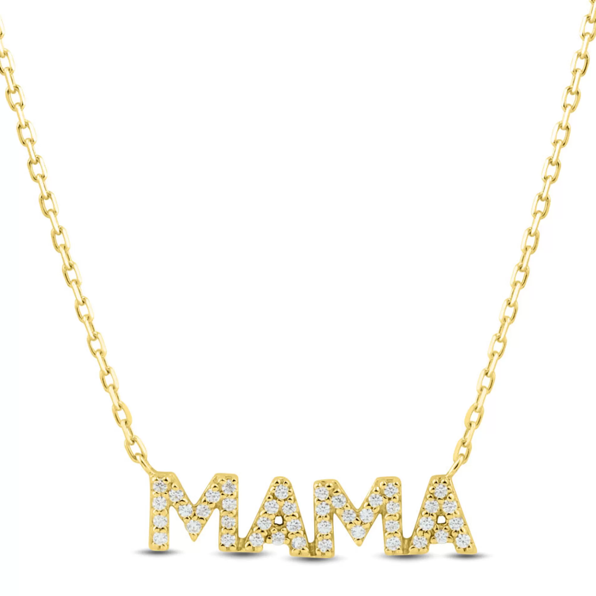 Necklaces & Pendants^* Diamond Mama Necklace In 10K Yellow Gold (1/10 Ct. Tw.)