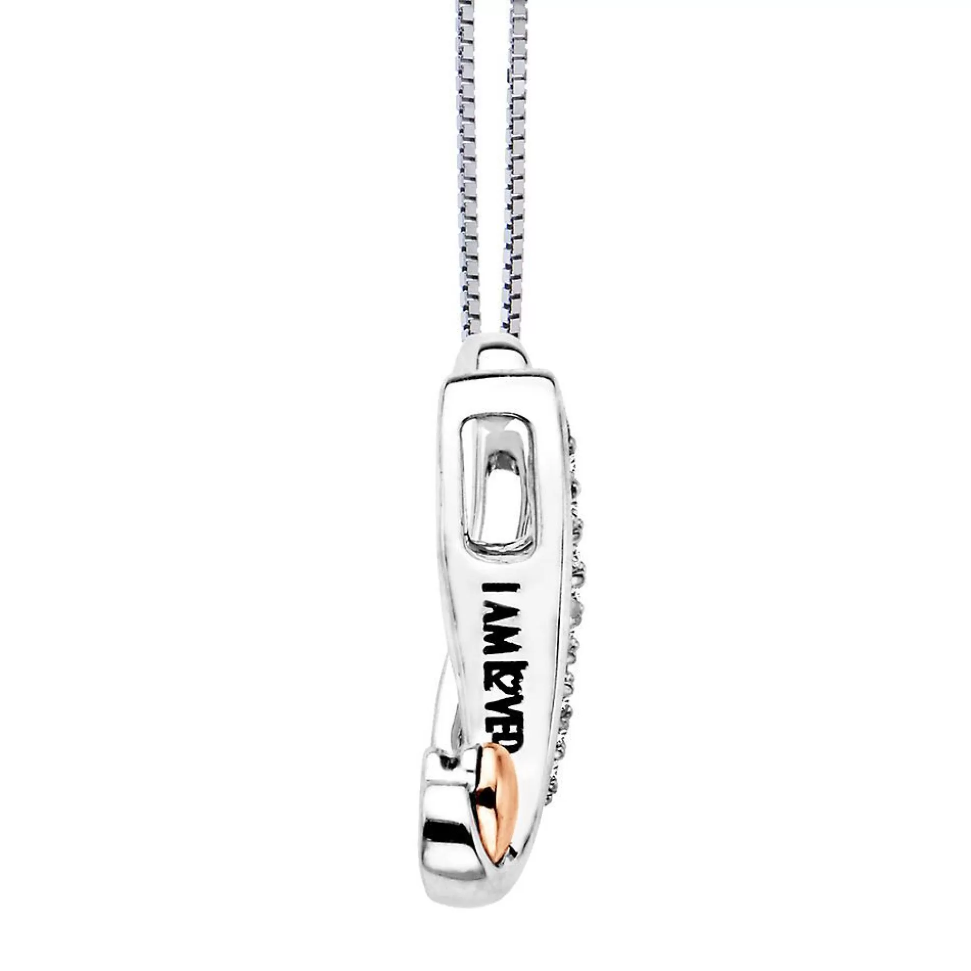 Necklaces & Pendants^I Am Loved Diamond "N" Necklace In Sterling Silver