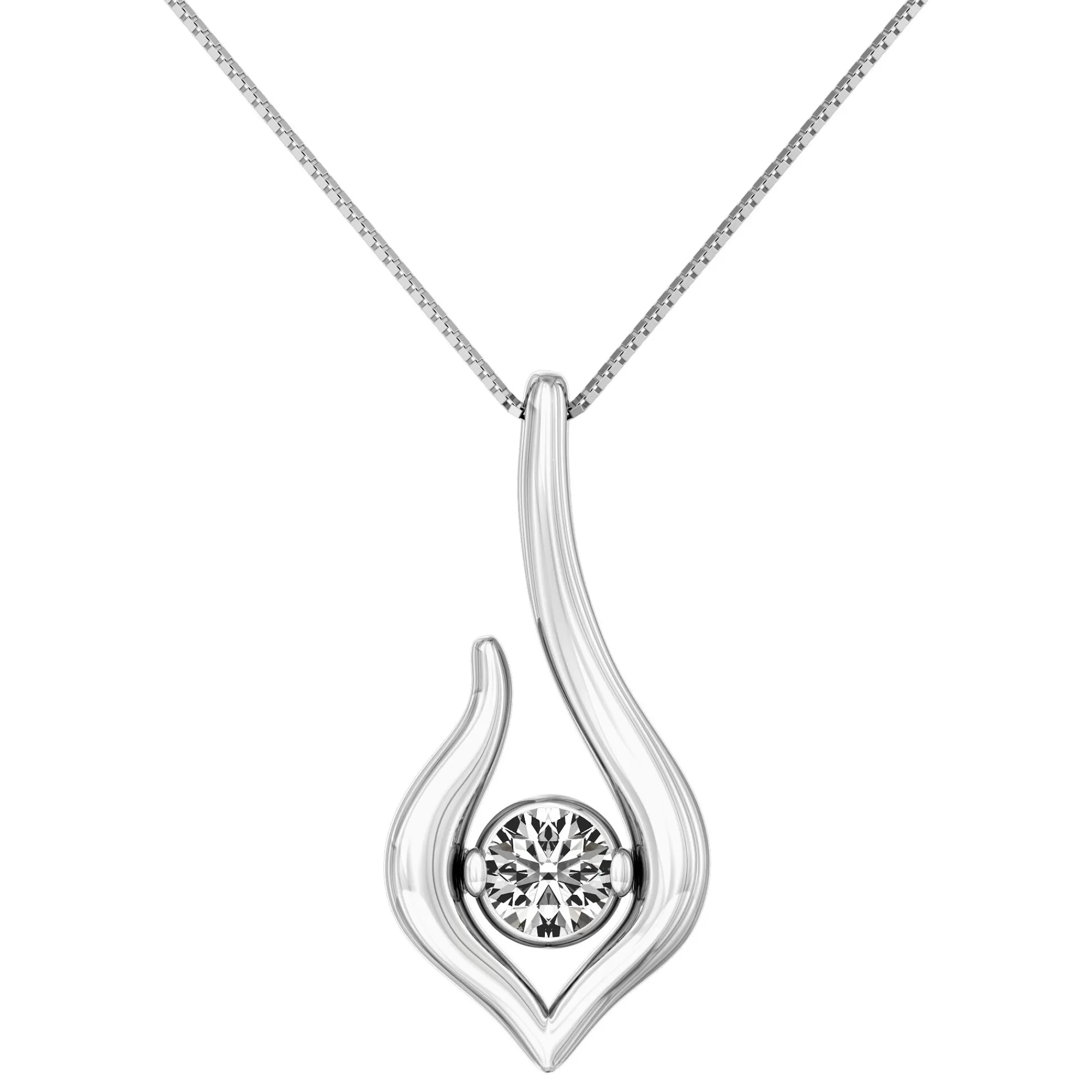 Necklaces & Pendants^Sirena® Diamond Pendant In 14K White Gold (1/5 Ct. Tw.)