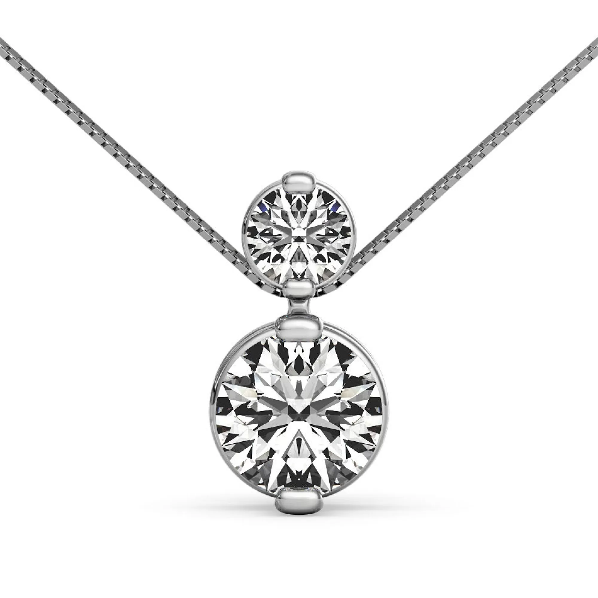 Necklaces & Pendants^Sirena® Diamond Slider Pendant In 14K White Gold (1/4 Ct. Tw.)