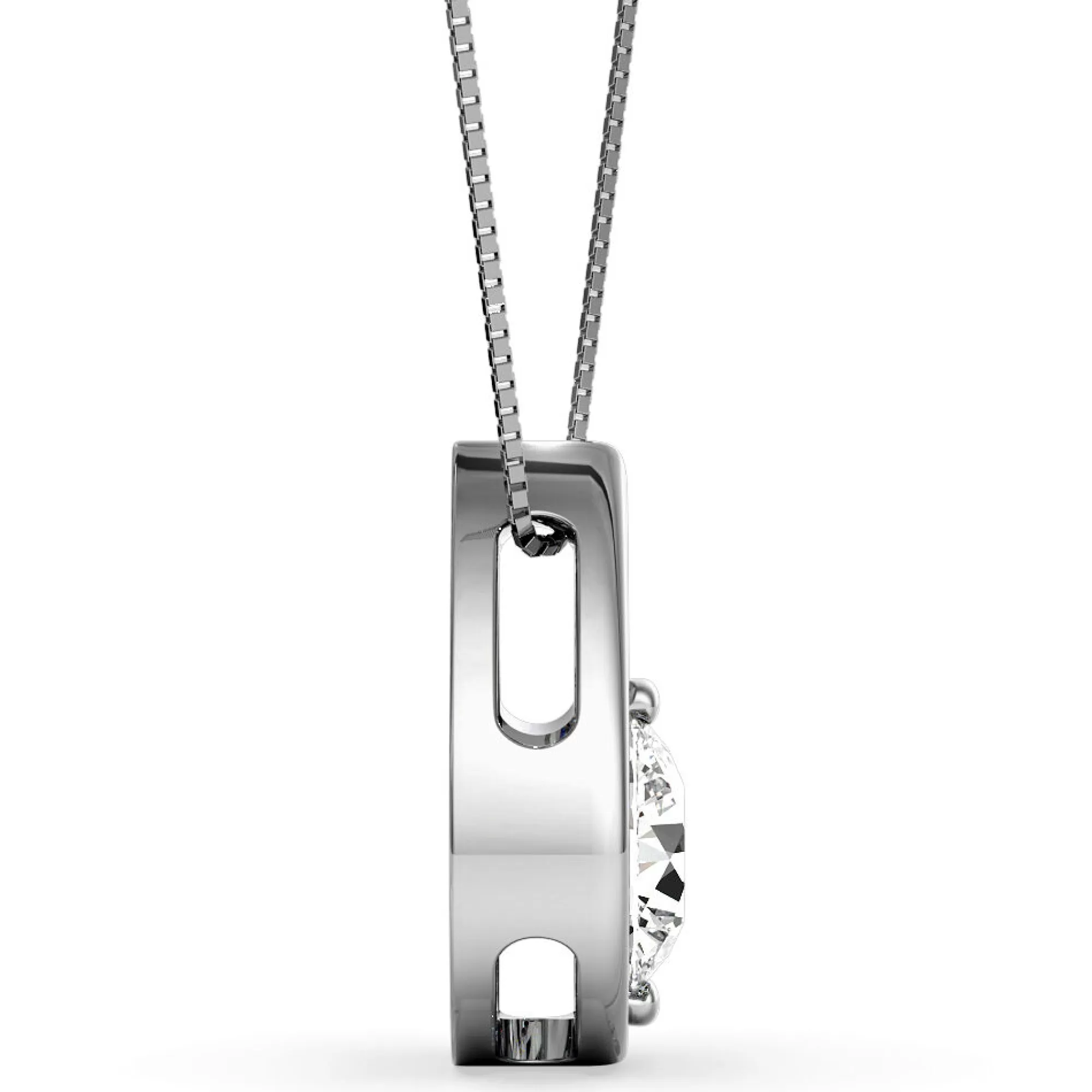 Necklaces & Pendants^Sirena® Diamond Teardrop Pendant In 14K White Gold (1/5 Ct. Tw.)