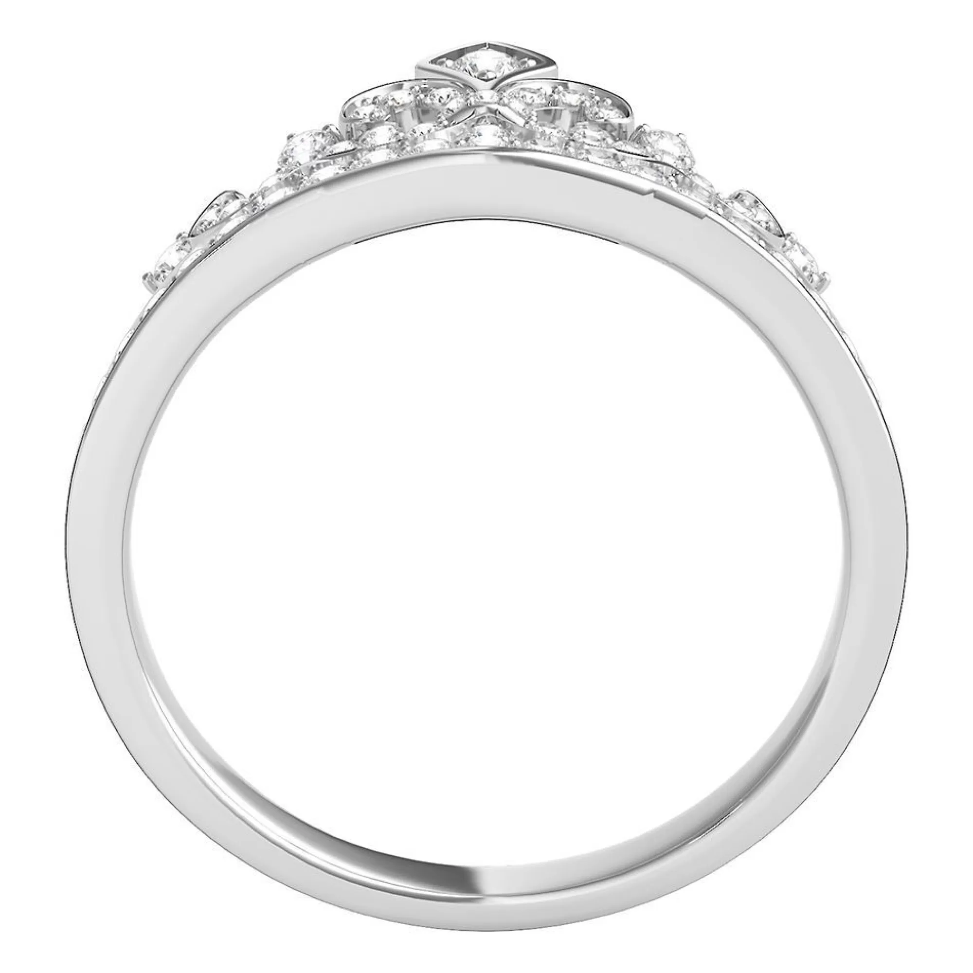 Rings^Enchanted Disney Diamond Tiara Ring In Sterling Silver (1/4 Ct. Tw.)