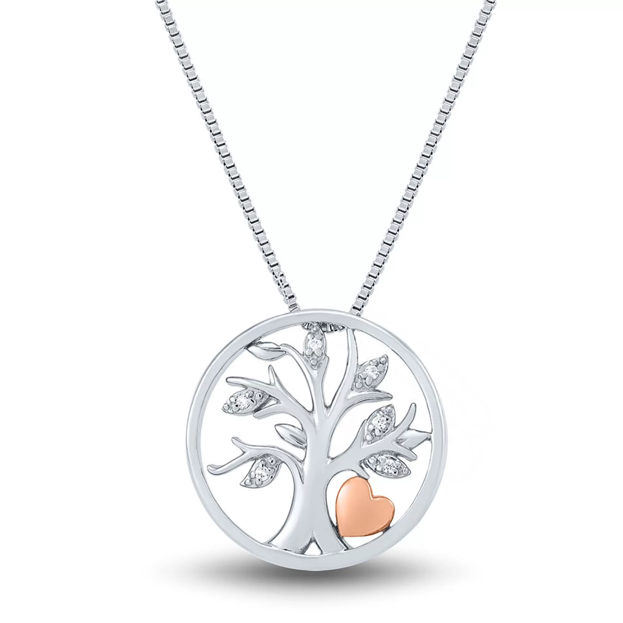 Necklaces & Pendants^I Am Loved Diamond Tree Of Life Pendant In Sterling Silver