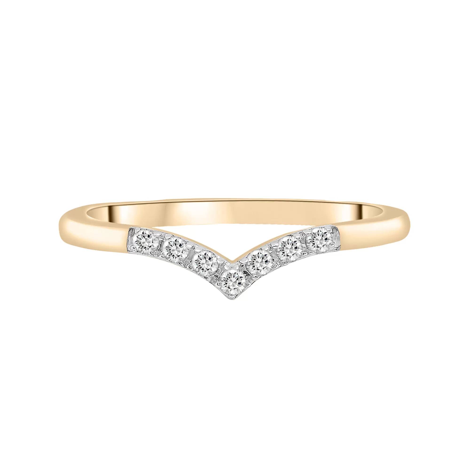 Rings^Laure by Aurate Diamond 'V' Ring In Vermeil (1/10 Ct. Tw.)