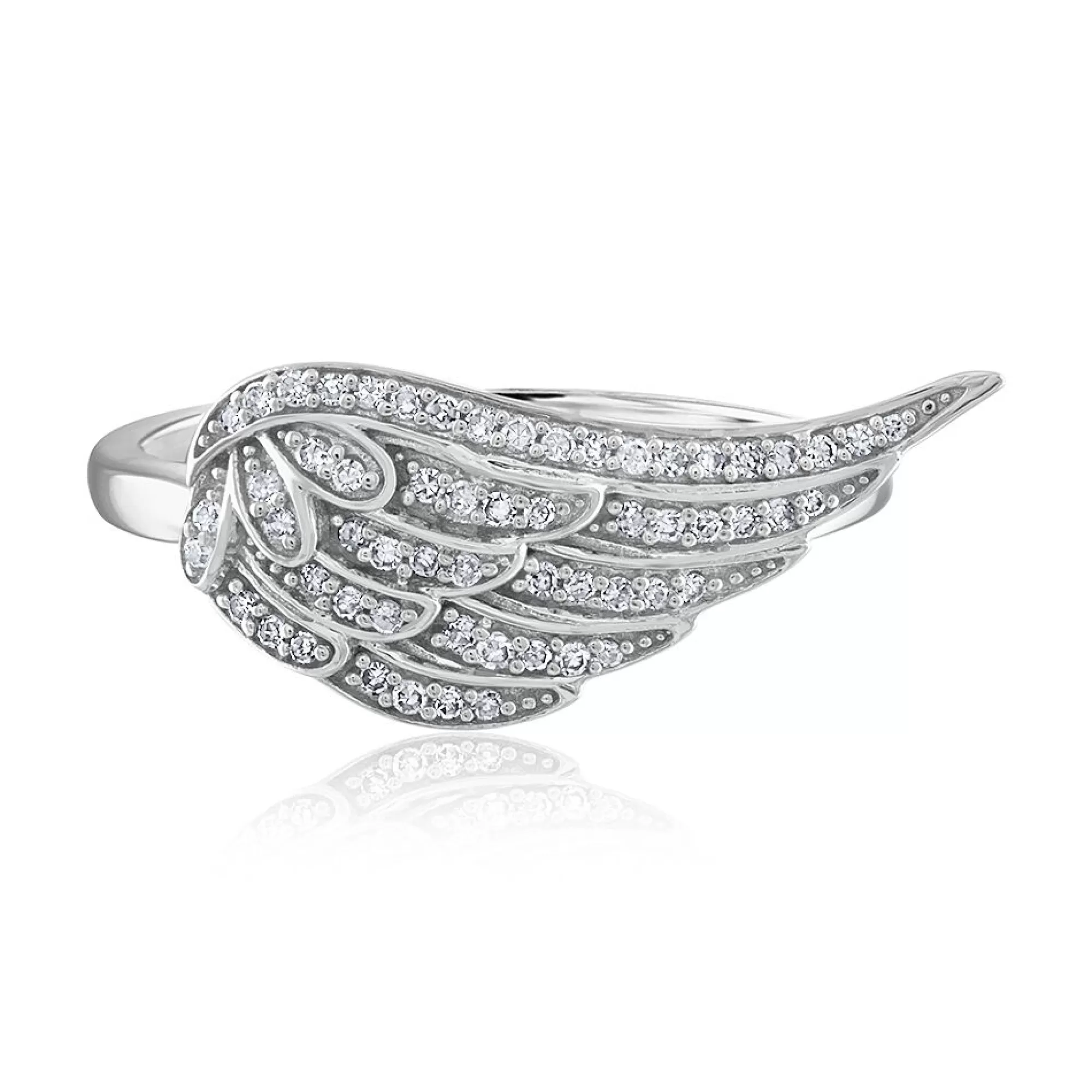 Rings^* Diamond Wing Ring In 14K Gold (1/5 Ct. Tw.)