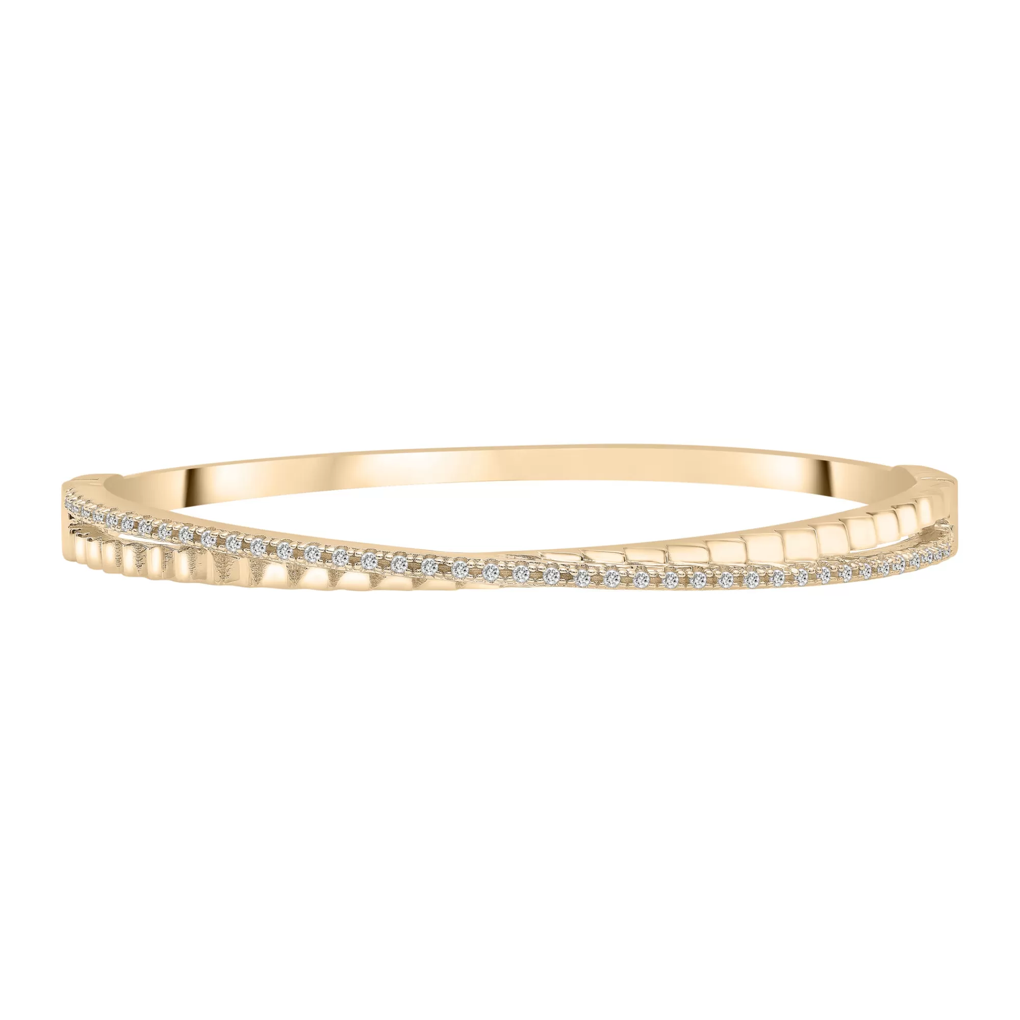 Bracelets^Laure by Aurate Diamond 'X' Bangle Bracelet In Vermeil (1/3 Ct. Tw.)