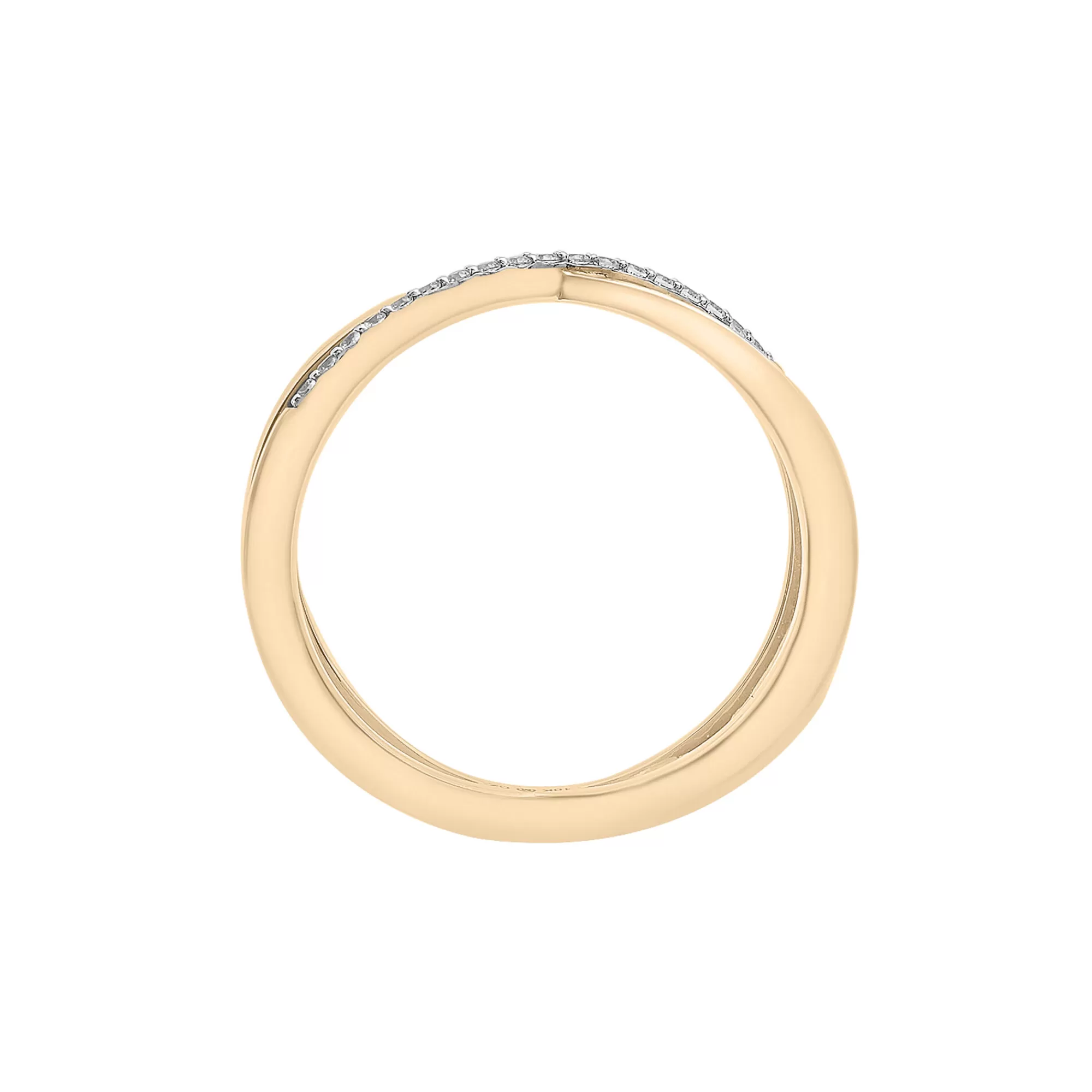 Rings^Laure by Aurate Diamond 'X' Ring In Vermeil (1/10 Ct. Tw.)