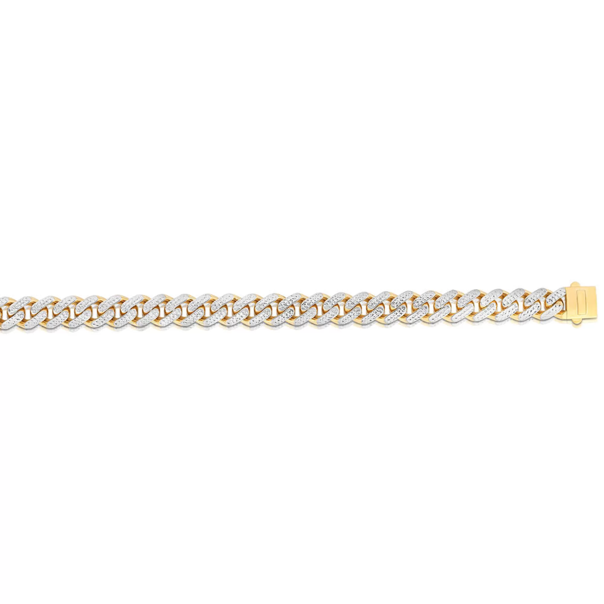 Necklaces & Pendants^* Diamond-Cut Cuban Link Chain In 14K Yellow & White Gold, 24"