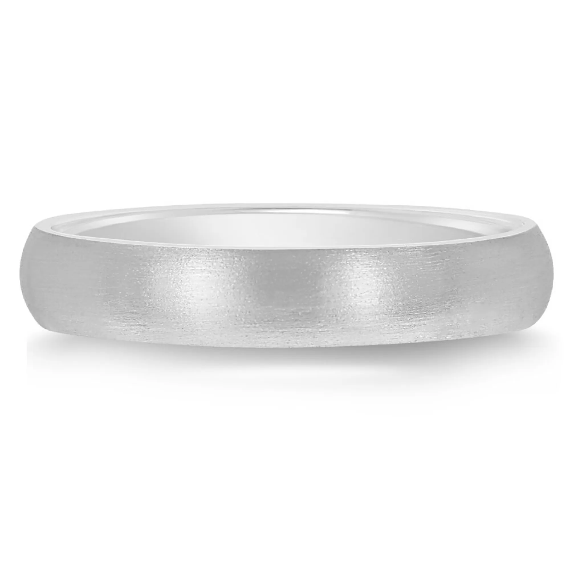 Men's Jewelry^* Domed Wedding Band In Platinum, 4Mm